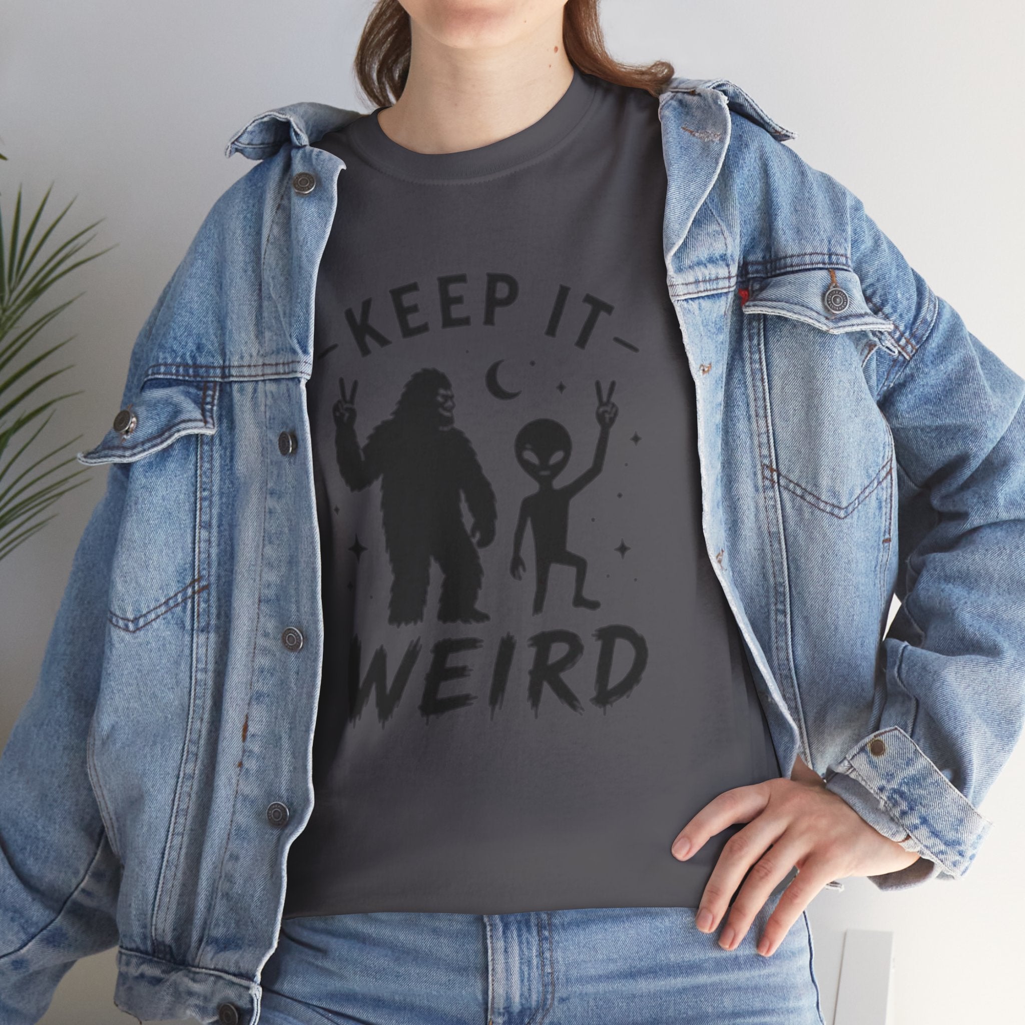 Keep It Weird Tee | Bigfoot & Alien Graphic T-Shirt