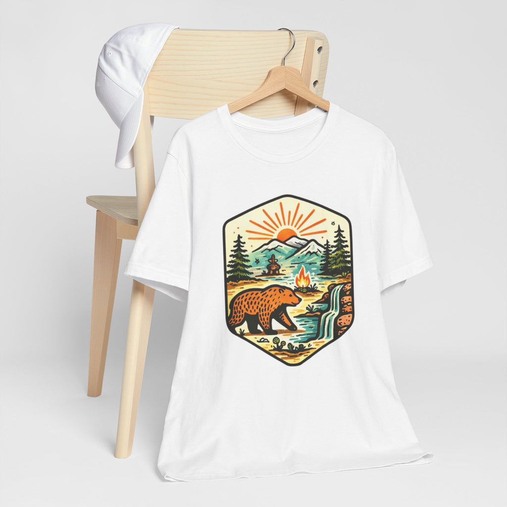 Retro Wilderness Bear T-Shirt Vintage Outdoors Graphic Tee