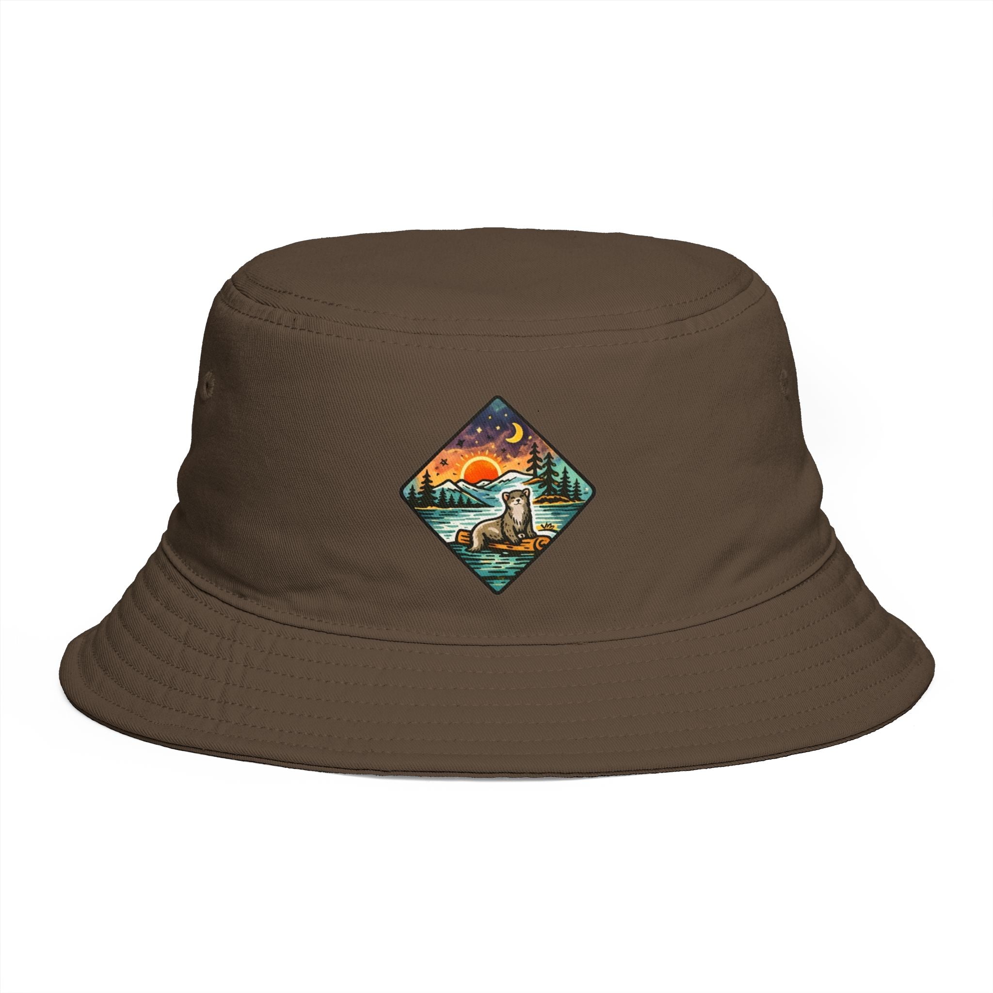 Galaxy Otter Bucket Hat | Space Otter Print Bucket Hat