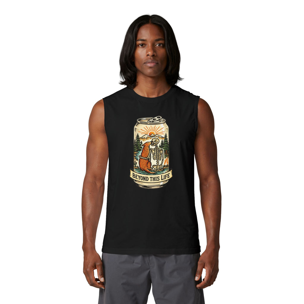 Muscle Tank | Beyond This Life Skeleton Can Graphic