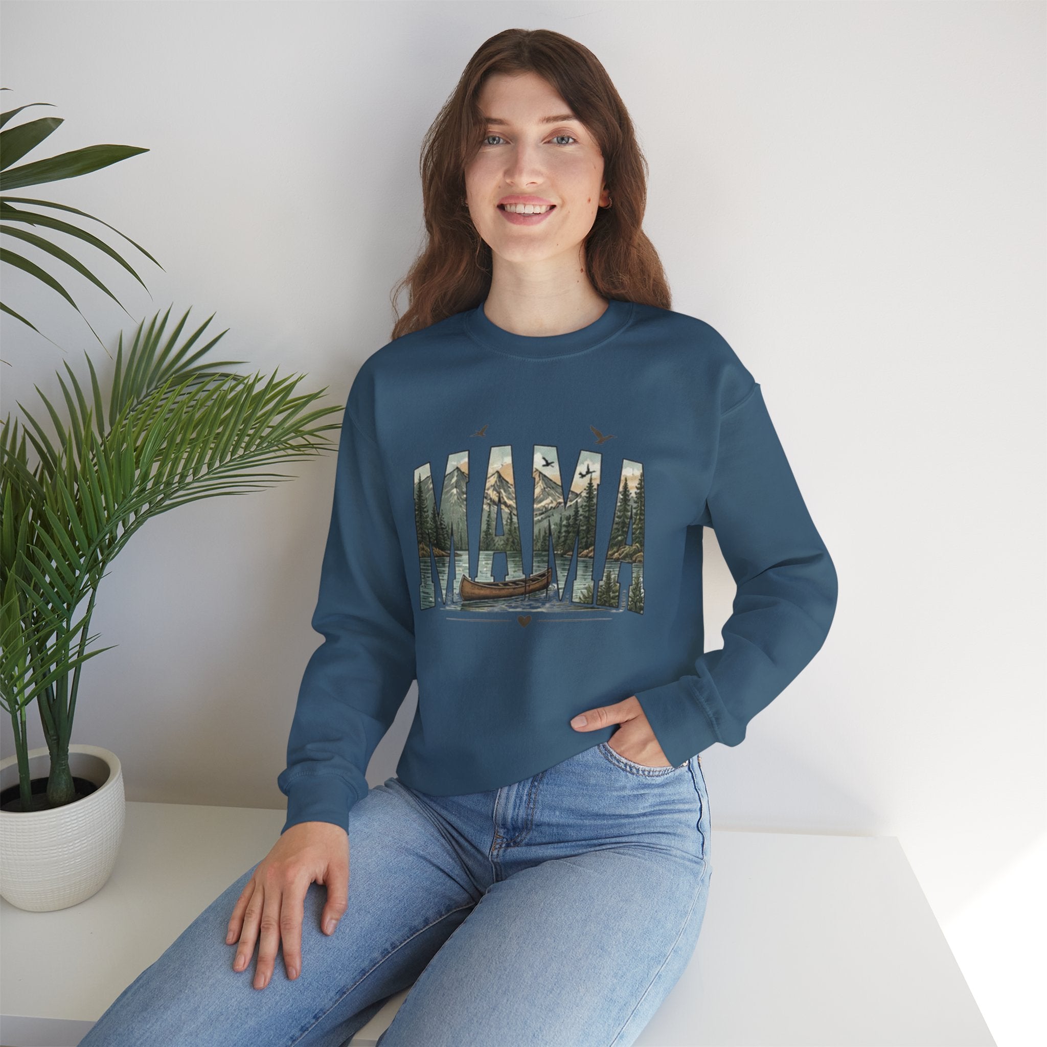 Mama Graphic Sweatshirt | Nature Canoe Design | Mothers Day Gift