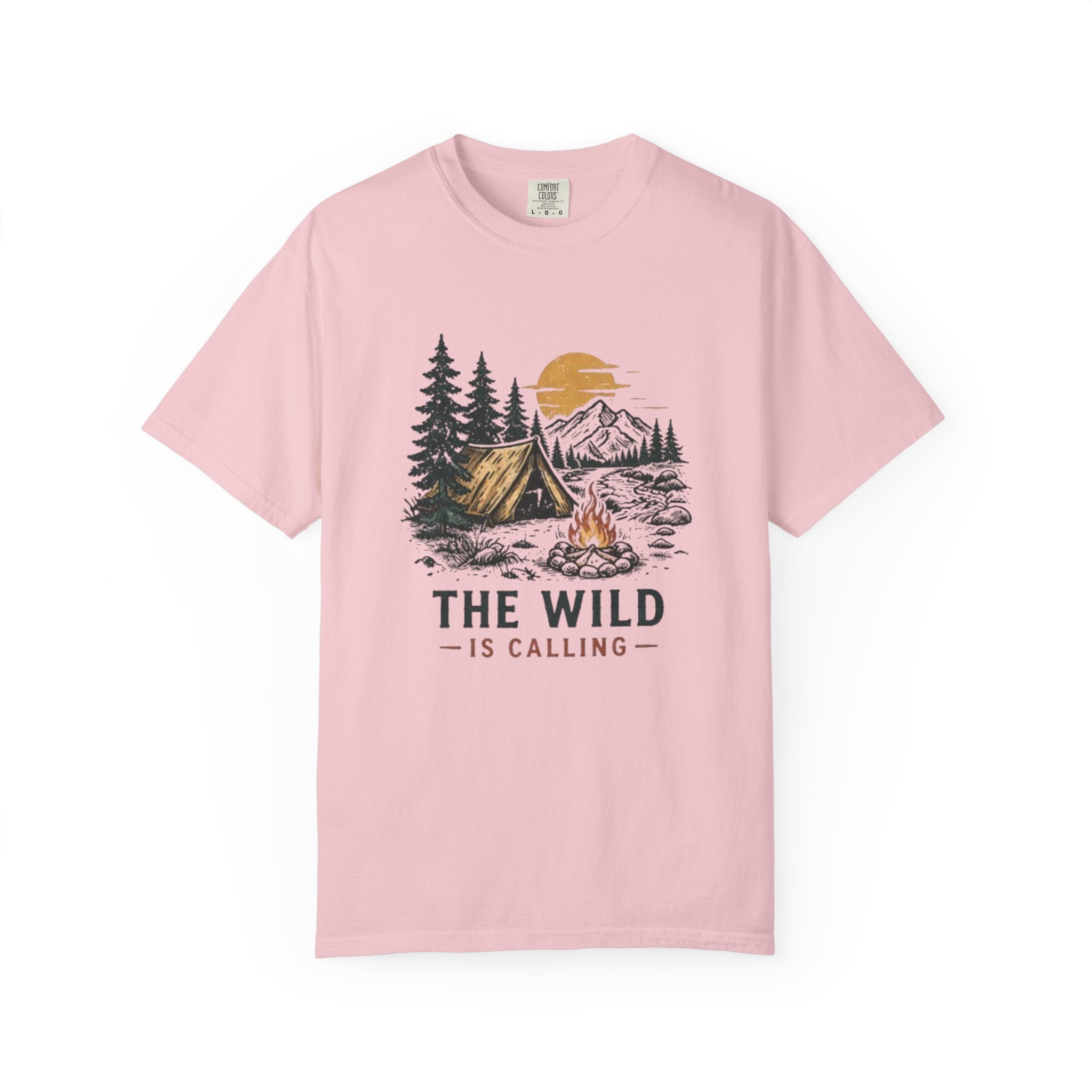 Camping T-Shirt | The Wild Is Calling Graphic Tee