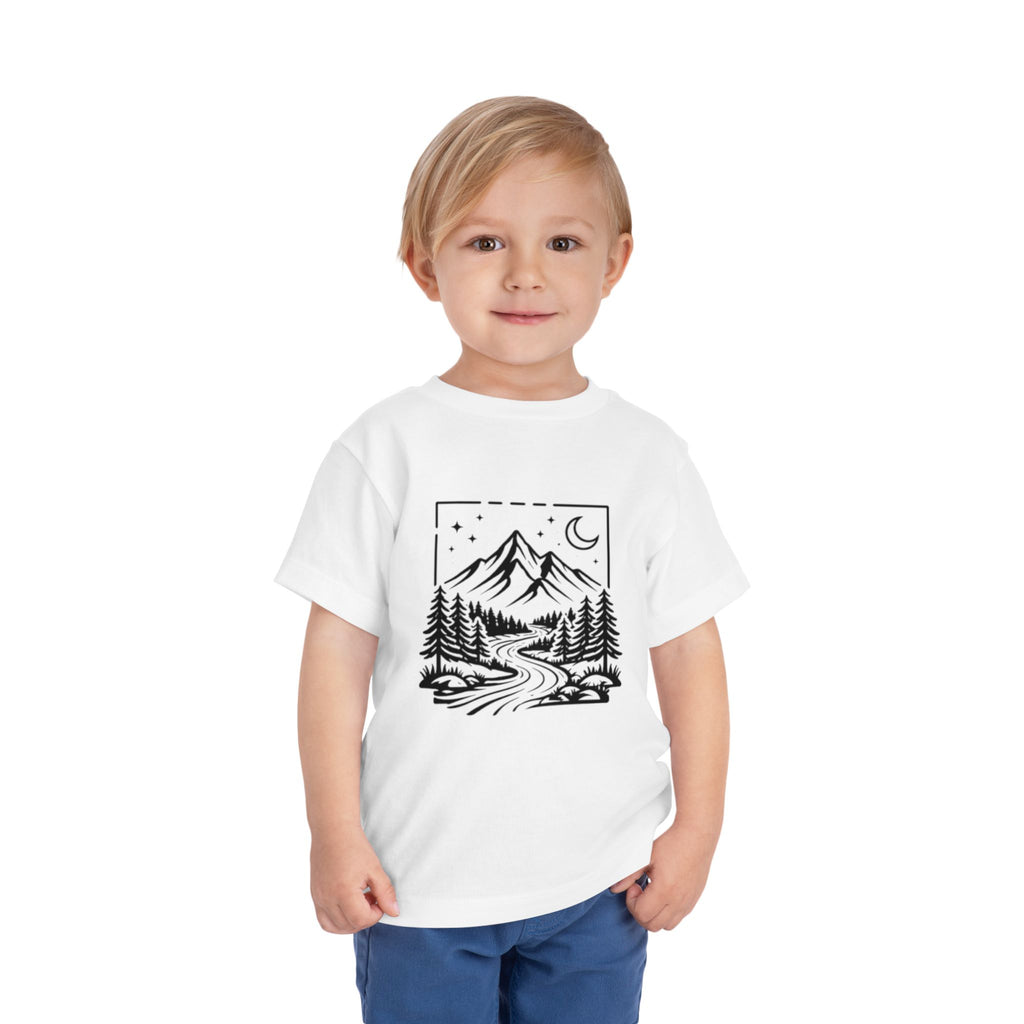Toddler Tee | Moonlit Mountain Adventure Graphic