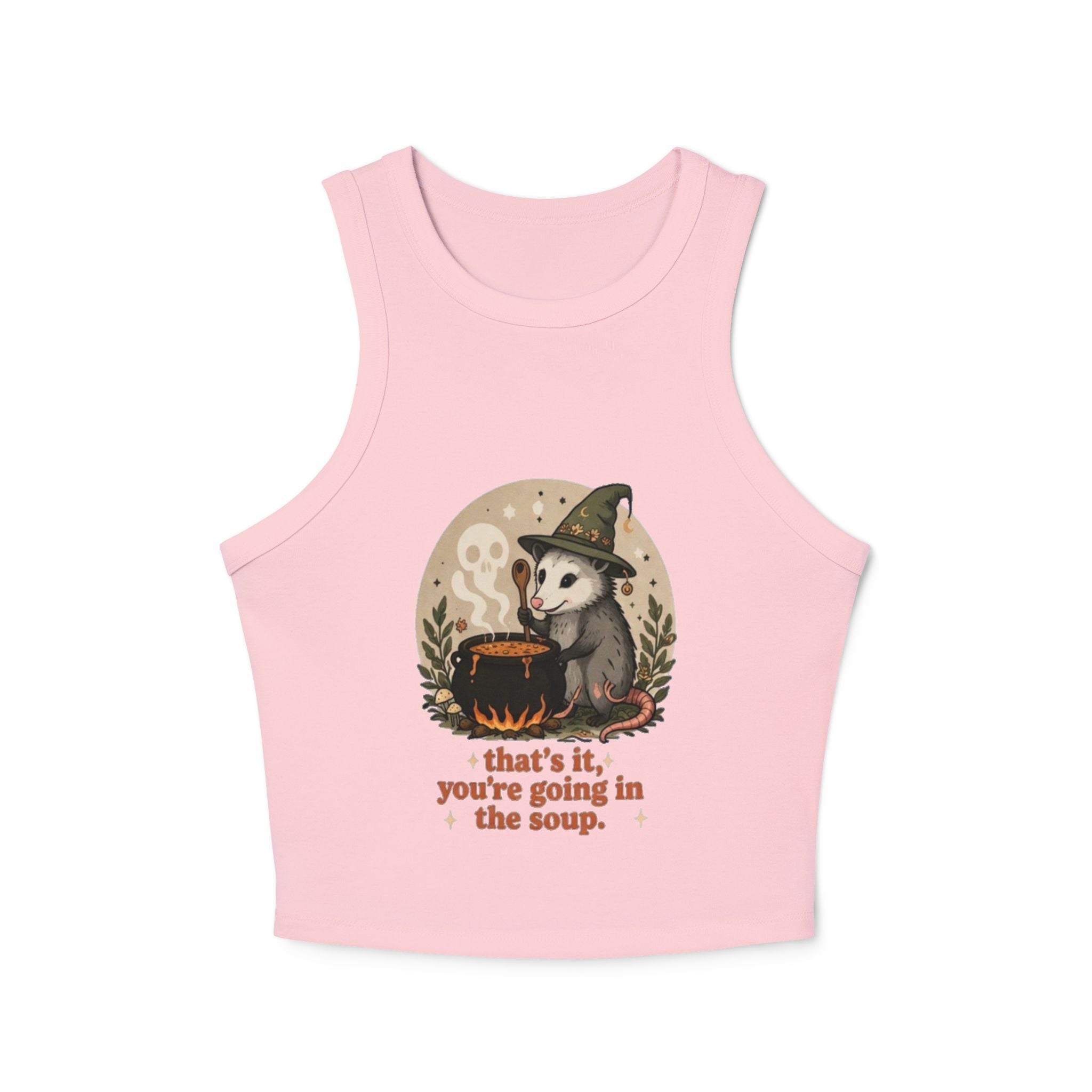 Witch Opossum Tank Top | Cute Halloween Crop