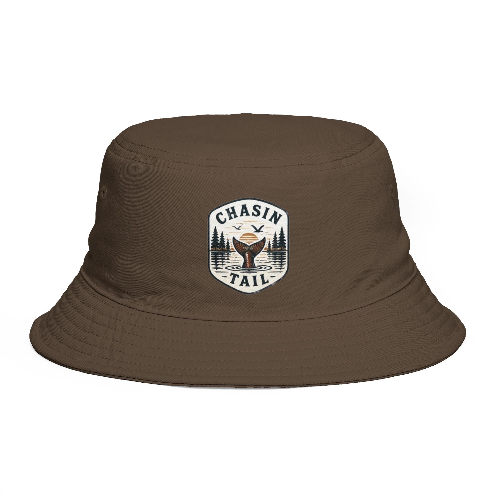 Chasin Tail Hunting Bucket Hat | Rustic Outdoorsman Fish & Duck Patch