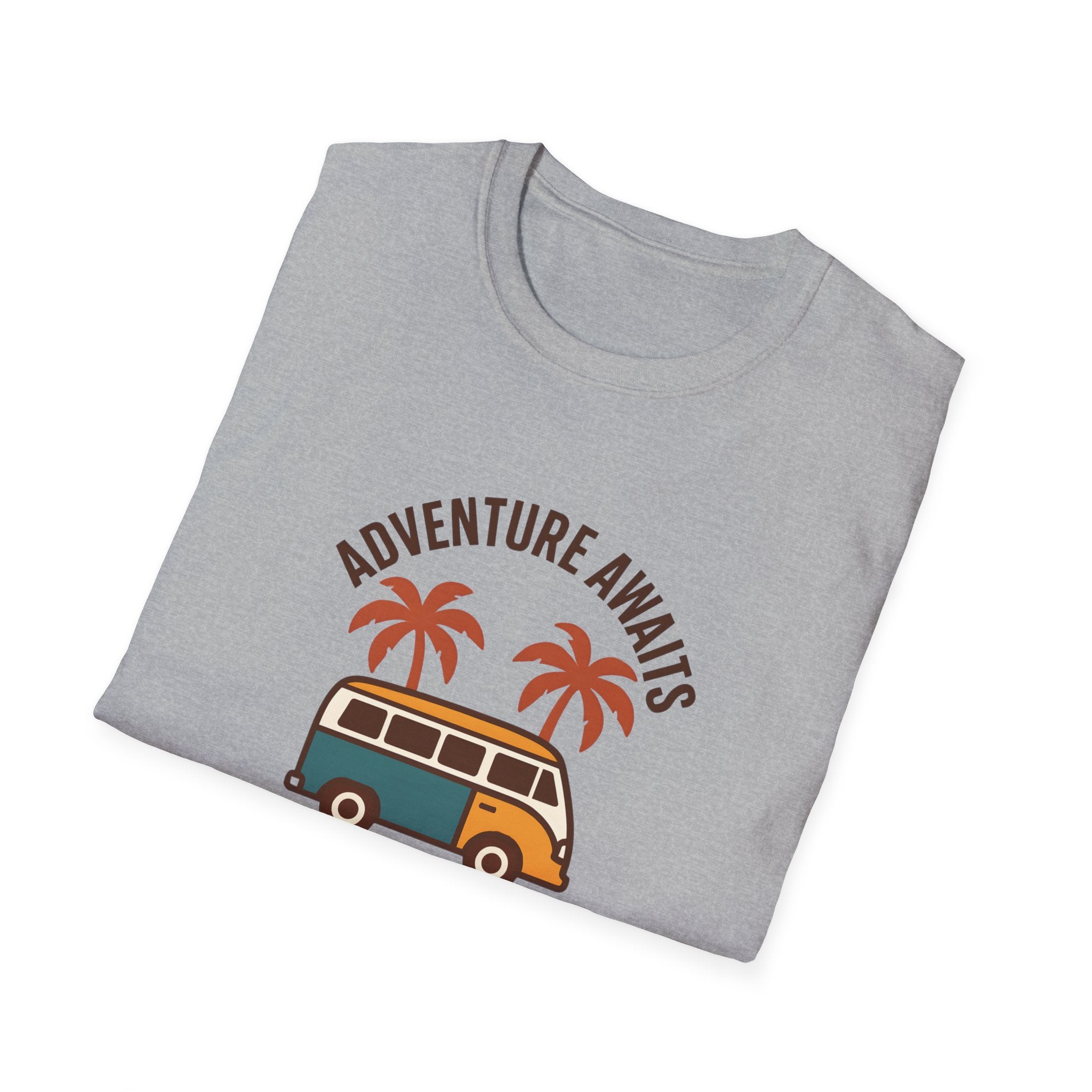 Adventure Awaits Van T-Shirt | Travel Camper Graphic Tee