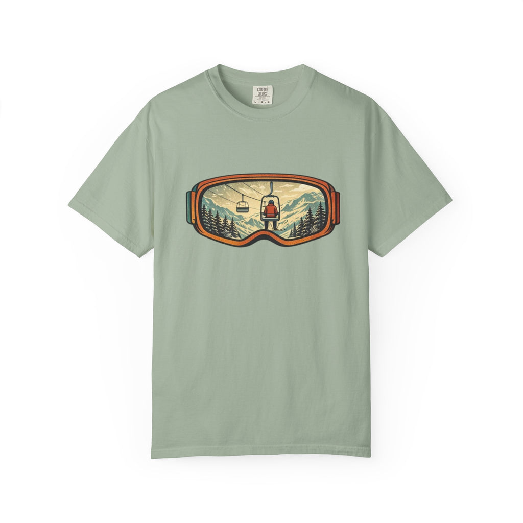 Retro Ski Lift Mountain T-Shirt | Snowboard Goggles Scene