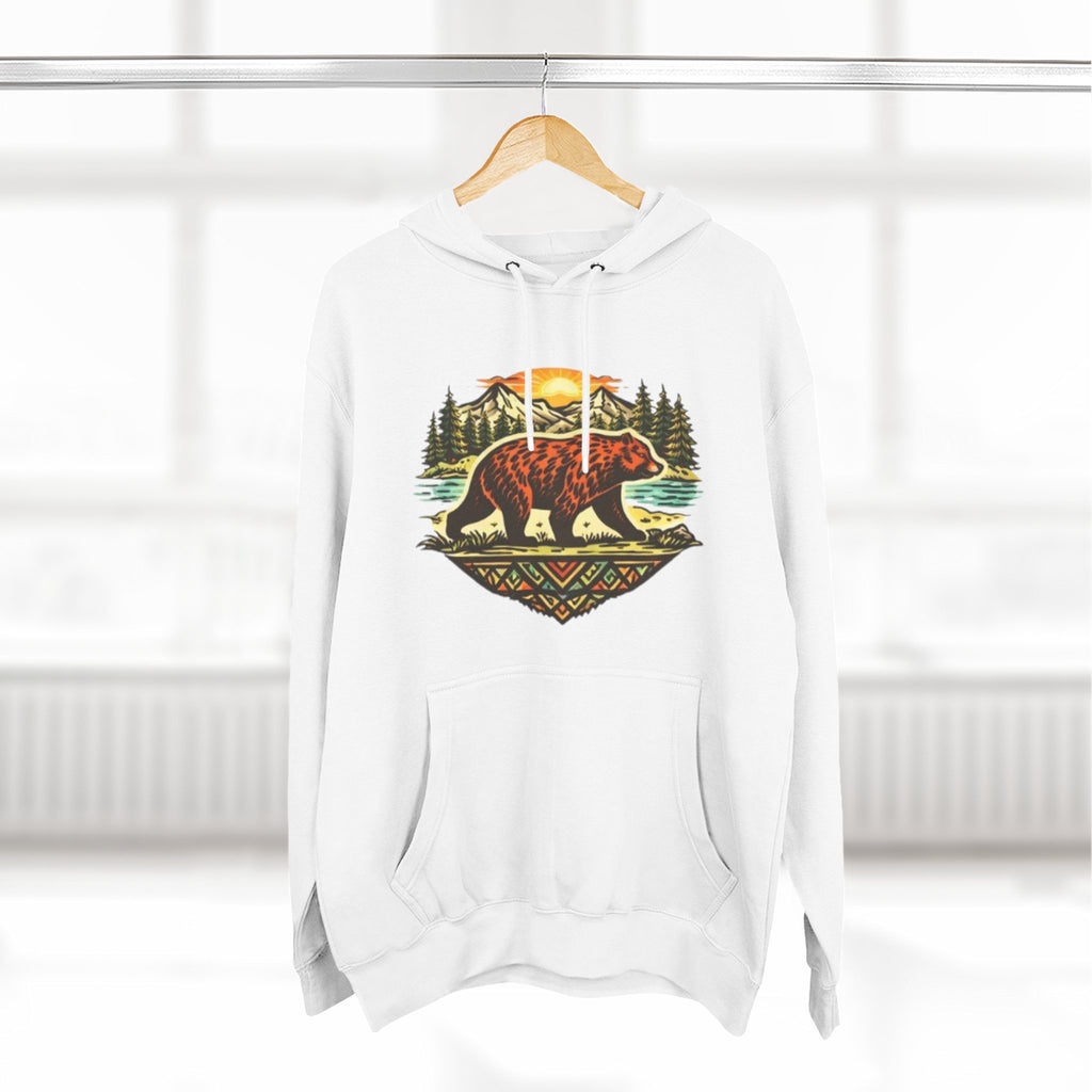 Bear Forest Hoodie | Vintage Wilderness Graphic Pullover
