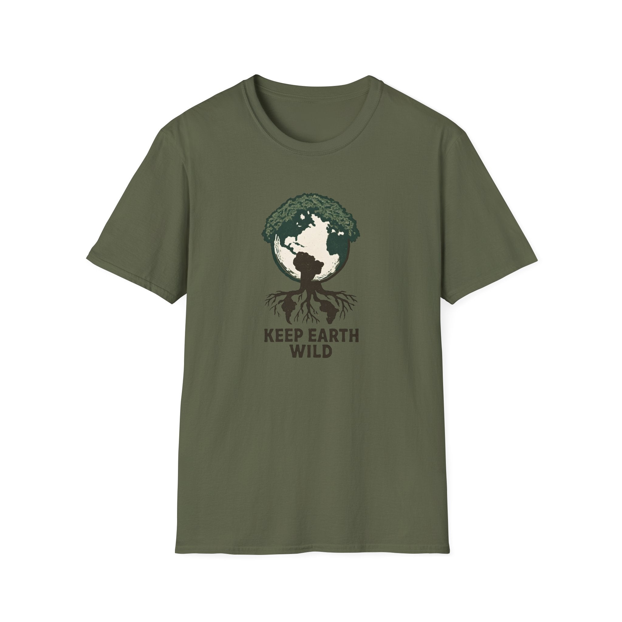 Keep Earth Wild T-Shirt | Eco Nature Conservation Tee