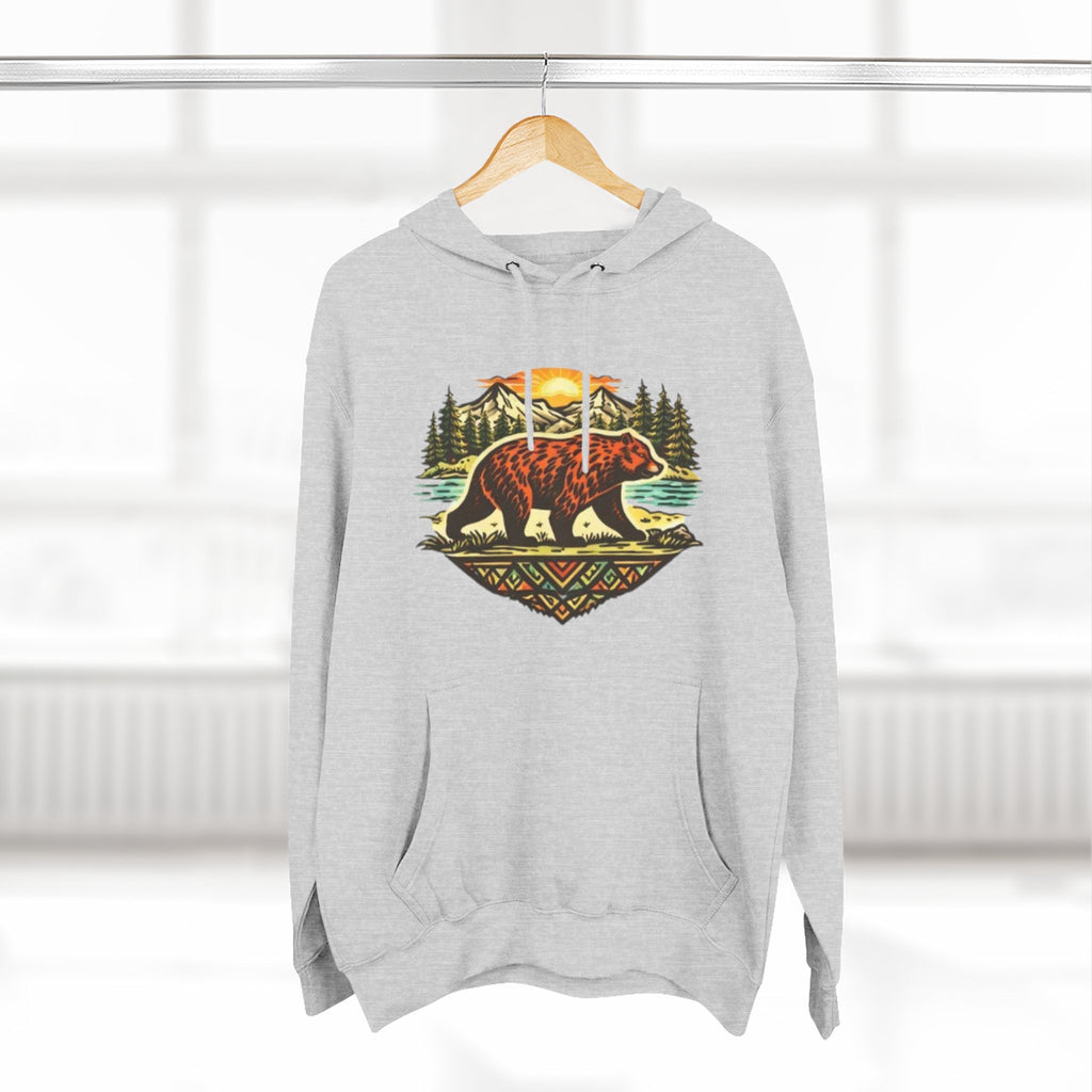 Bear Forest Hoodie | Vintage Wilderness Graphic Pullover