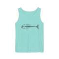 Fish Skeleton Tank Top | Minimalist Fishing Graphic Sleeveless Tee