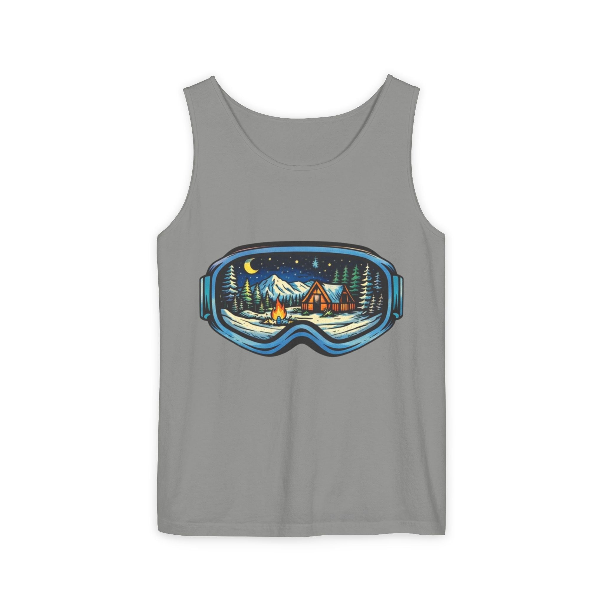 Tank Top | Ski Goggle Winter Cabin Graphic