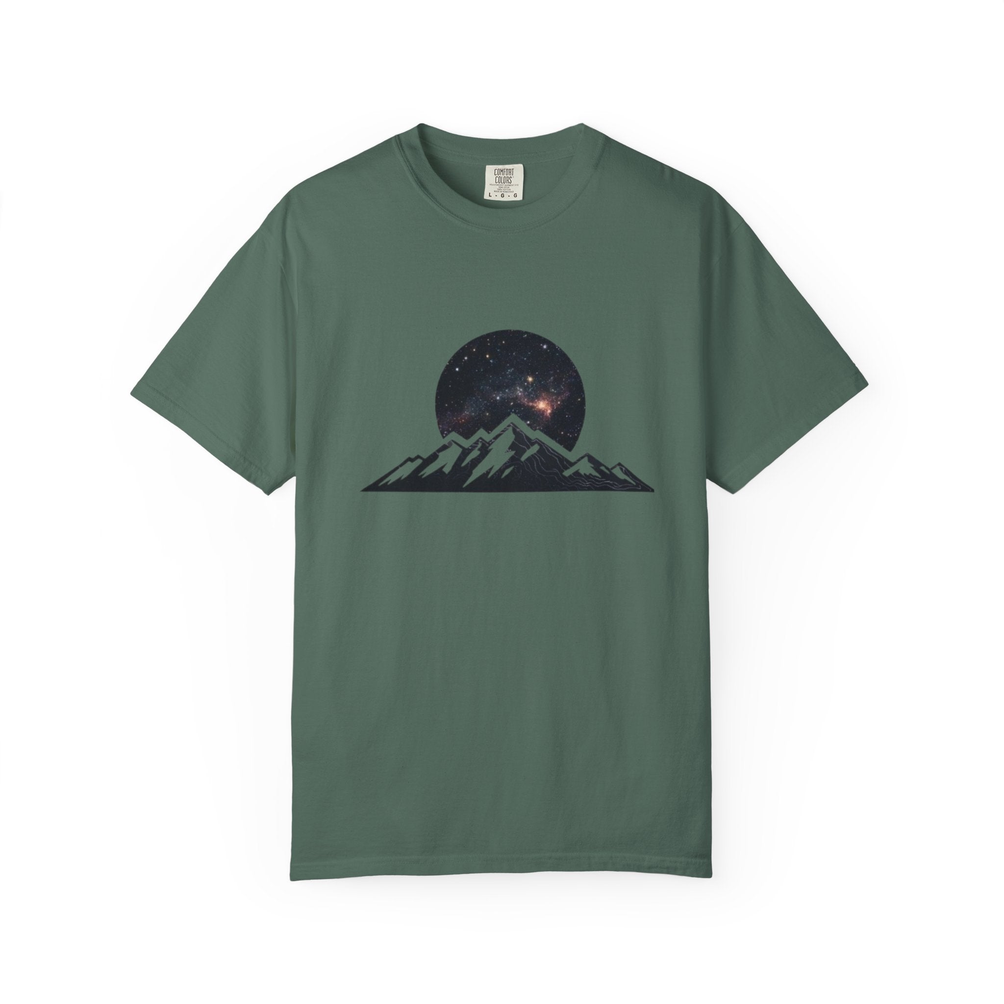 Galaxy Mountainscape T-Shirt Cosmic Mountain Landscape Tee