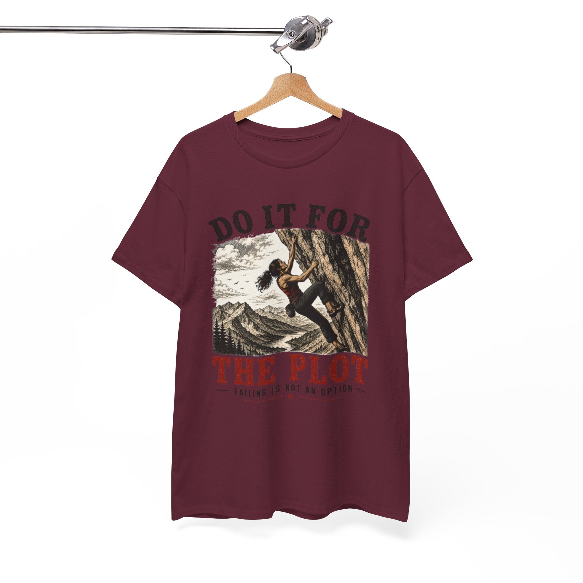Do It For The Plot Climbing Tee | Motivational Adventure Graphic T-Shirt