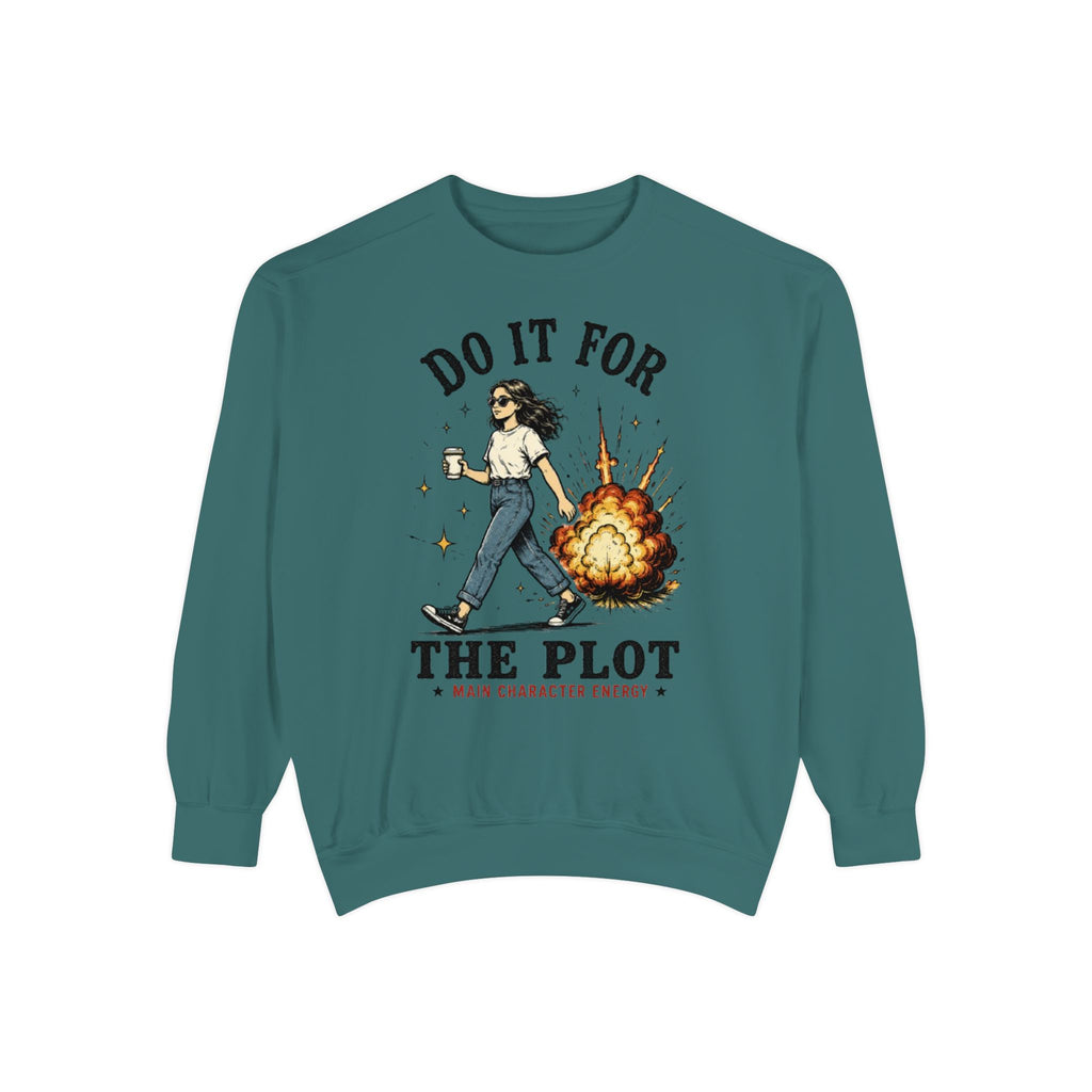 Do It For The Plot Sweatshirt | Literary Aesthetic Crewneck