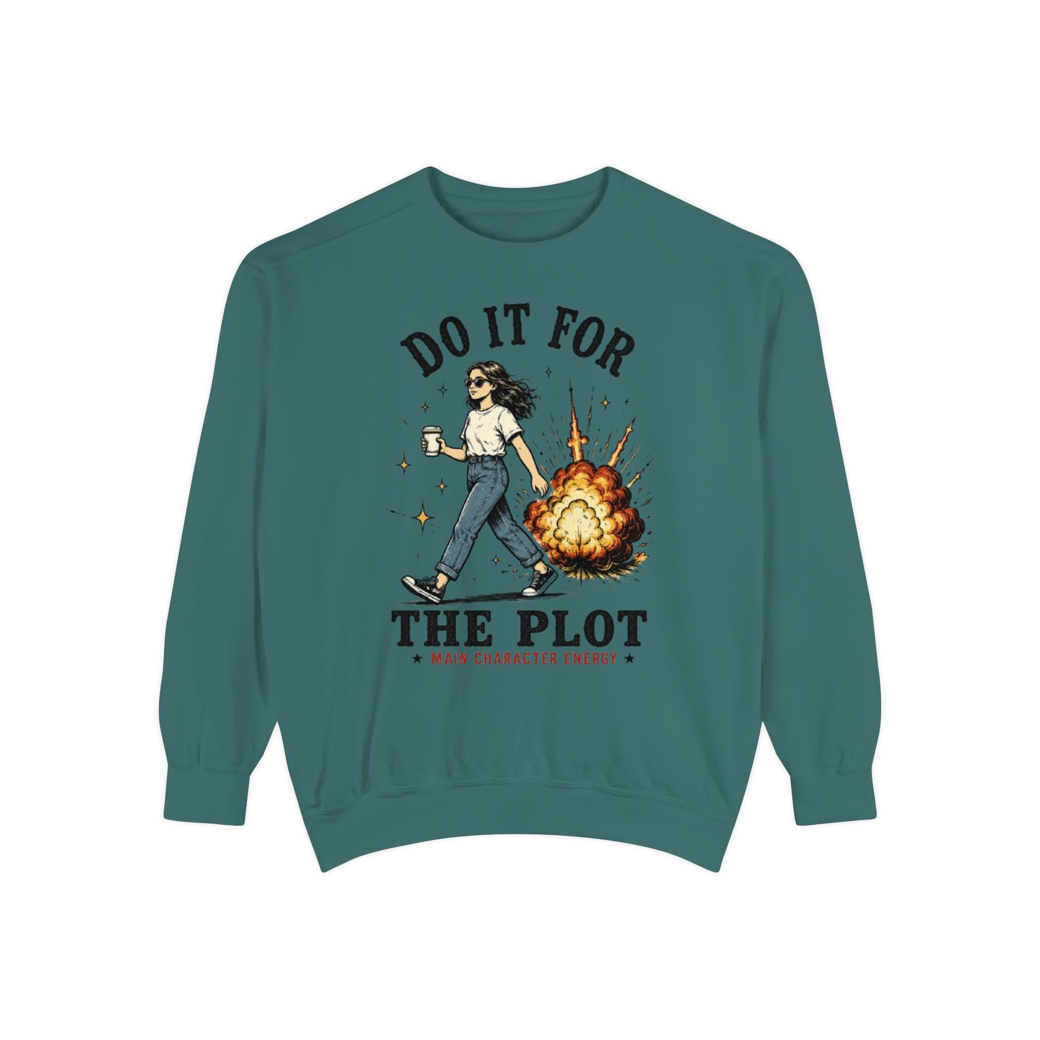 Do It For The Plot Sweatshirt | Literary Aesthetic Crewneck