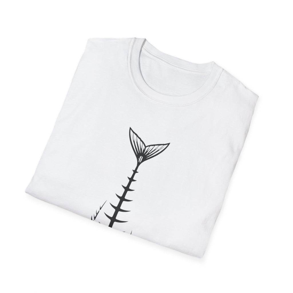 Fish Skeleton Graphic T-Shirt | Minimal Fish Tee