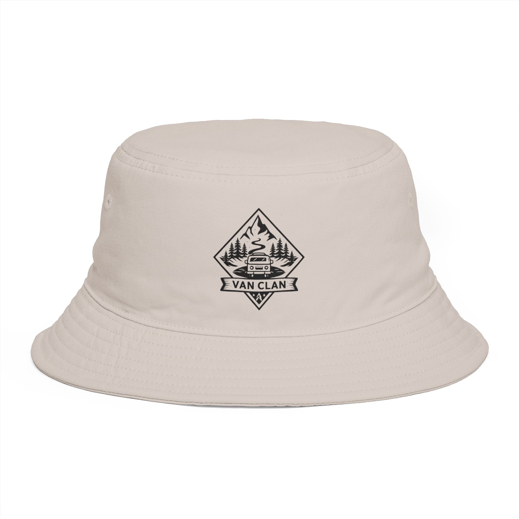 Adventure Camp Brown Bucket Hat | Van Clan Outdoors Patch