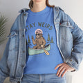 Stay Weird Canoe Tee | Funny Bigfoot Camping T-Shirt