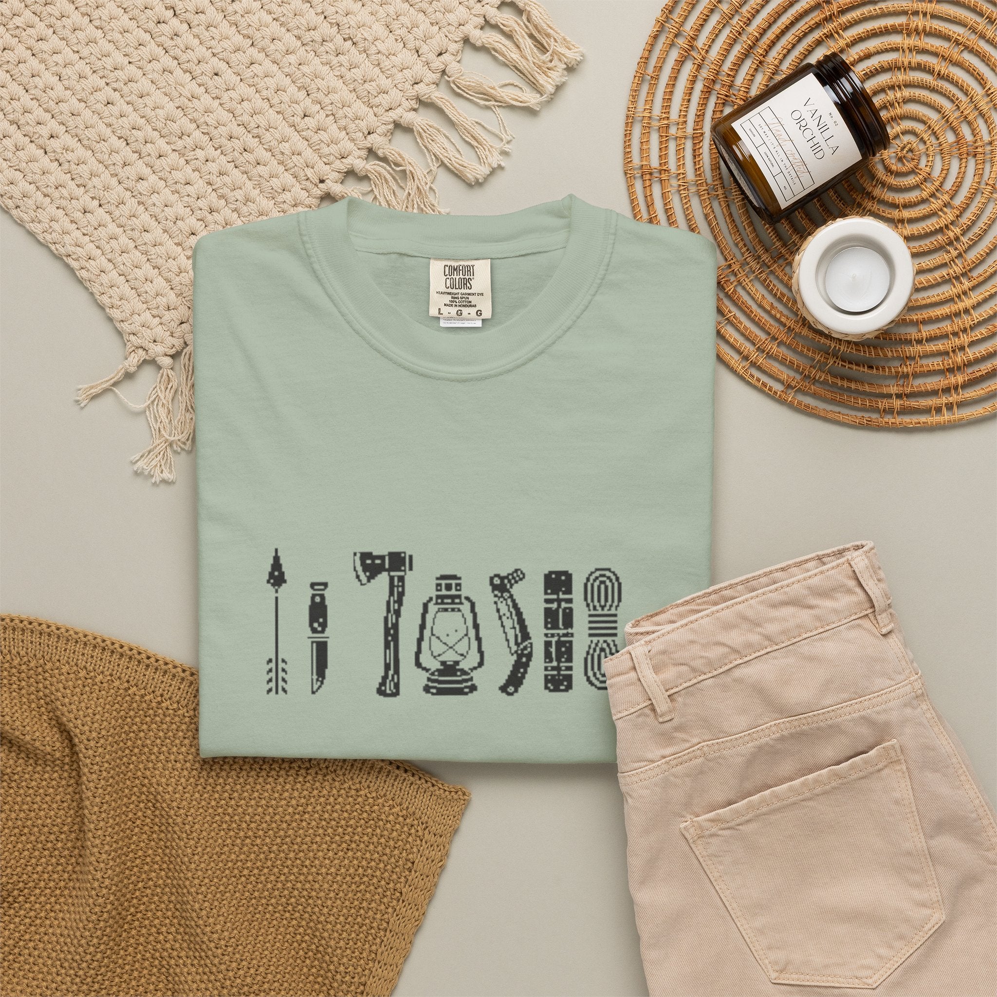 Outdoorsman Camp Tools T-Shirt | Gift for Dad
