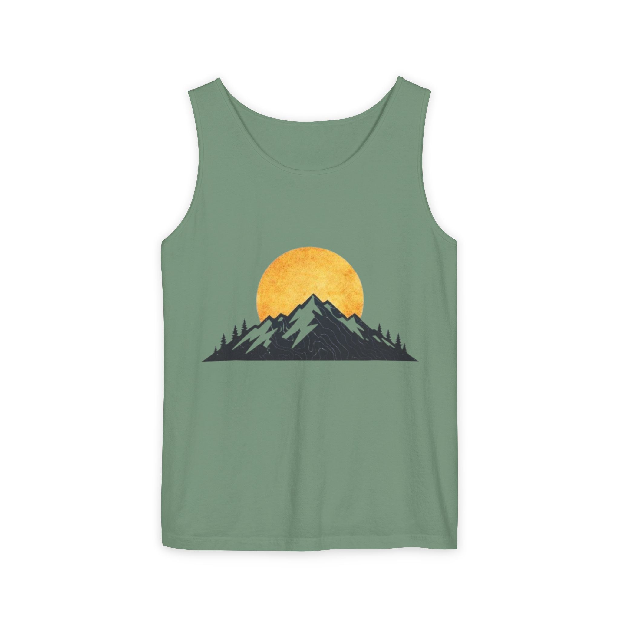 Moon & Mountain Tank | Mountain Landscape Graphic Tank Top