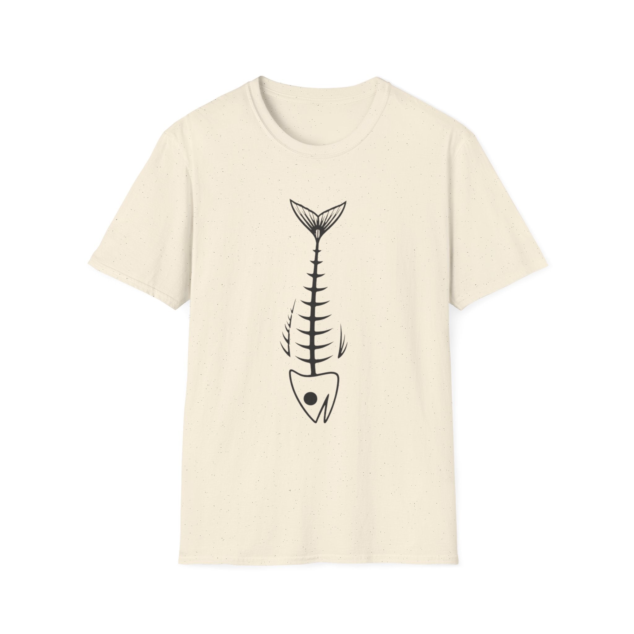 Fish Skeleton Graphic T-Shirt | Minimal Fish Tee