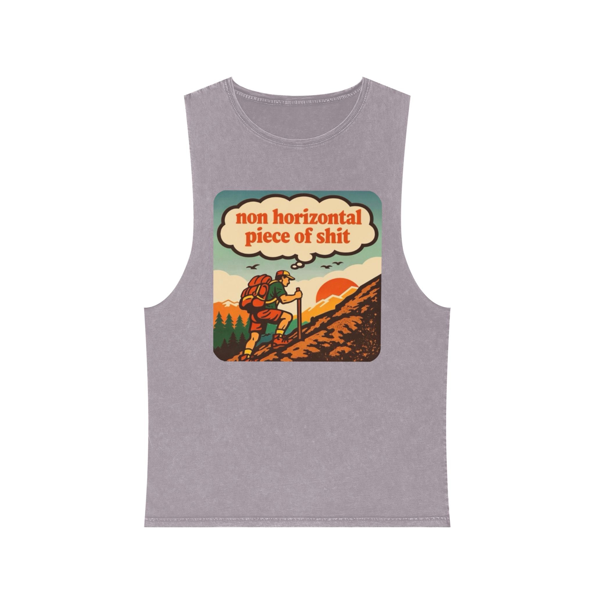 "Non Horizontal Piece of Shit" Outdoor Trail Hiking Tank