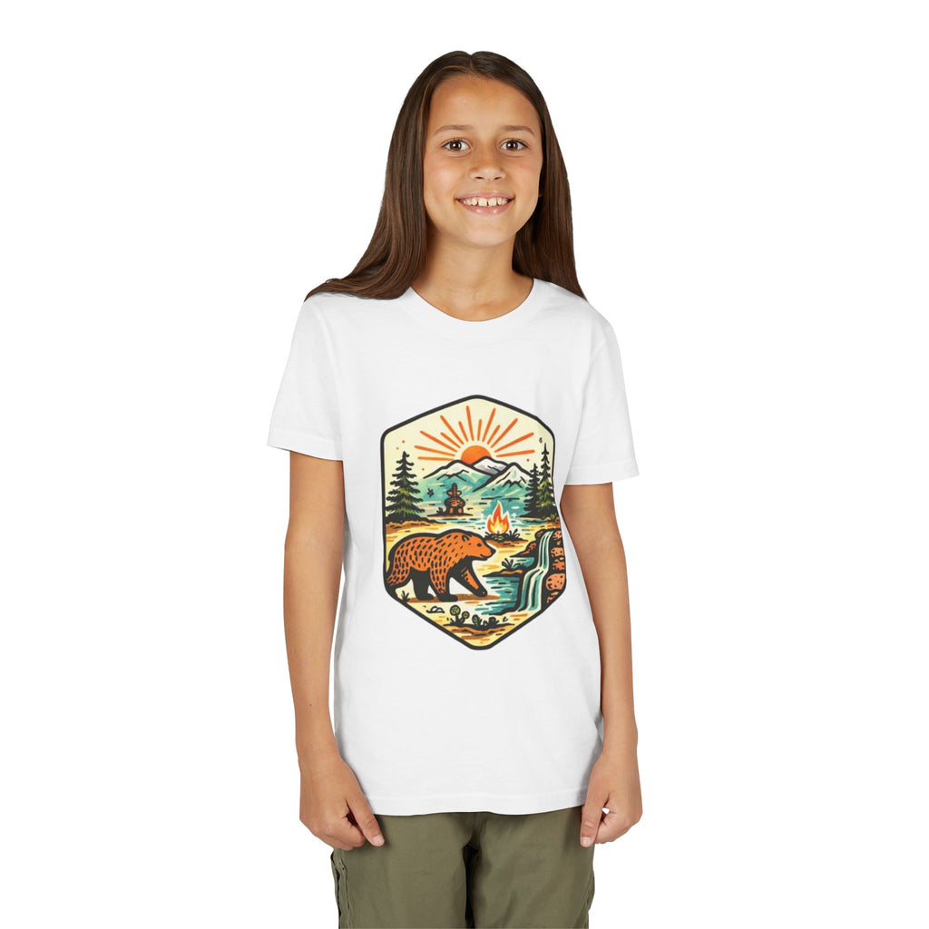 Youth Tee | Bear Camping Adventure Graphic Shirt
