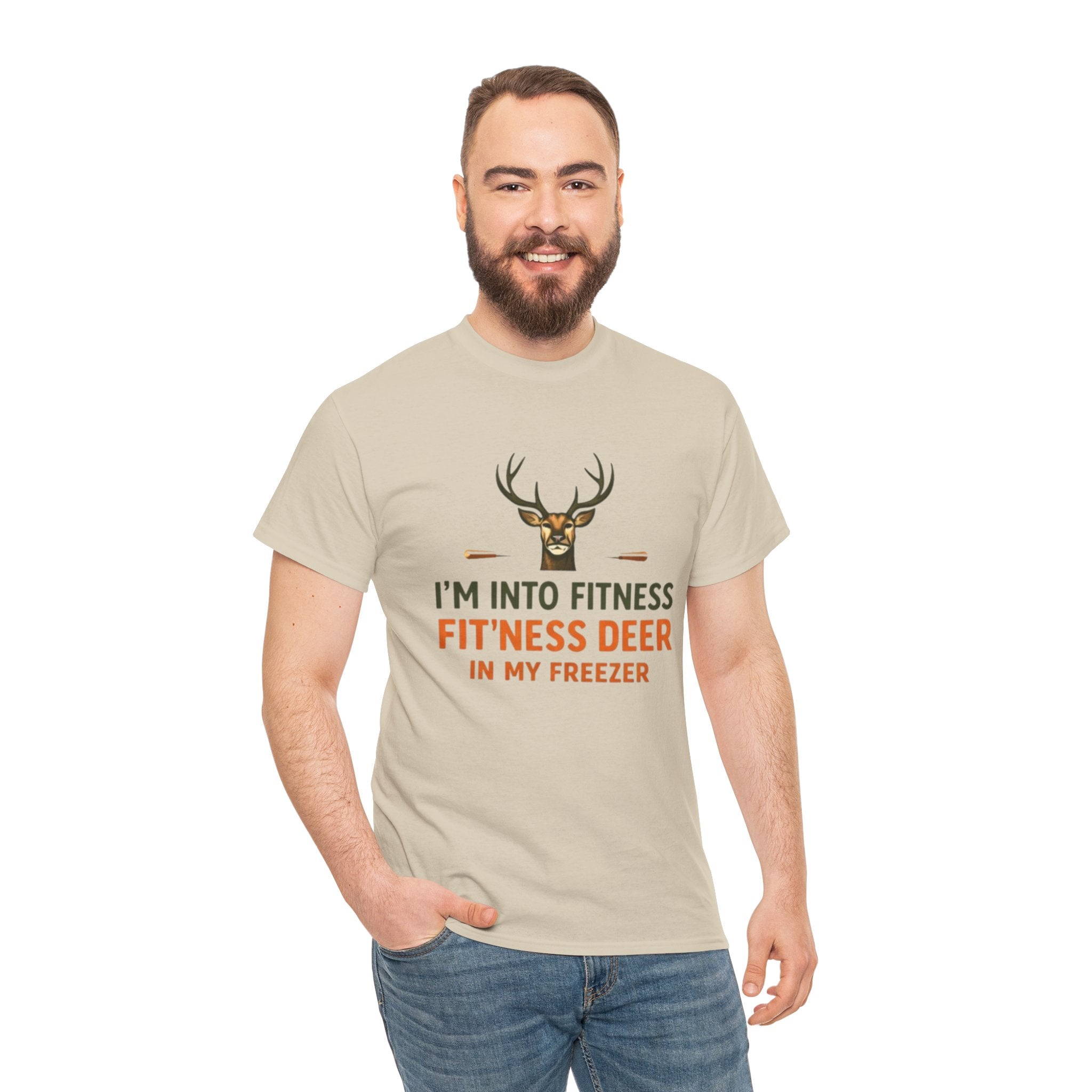 Funny Hunting T-Shirt | "Im Into Fitness, Fitness Deer in My Freezer"