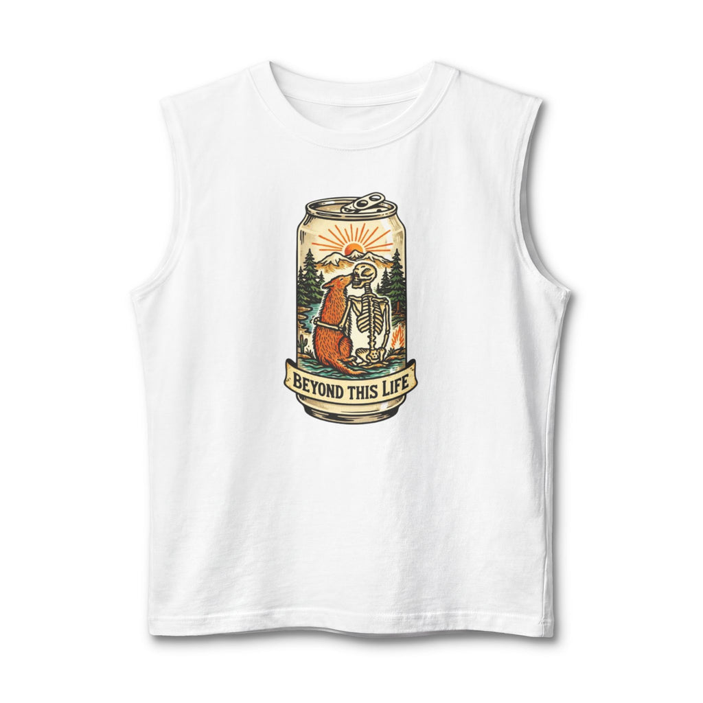 Muscle Tank | Beyond This Life Skeleton Can Graphic