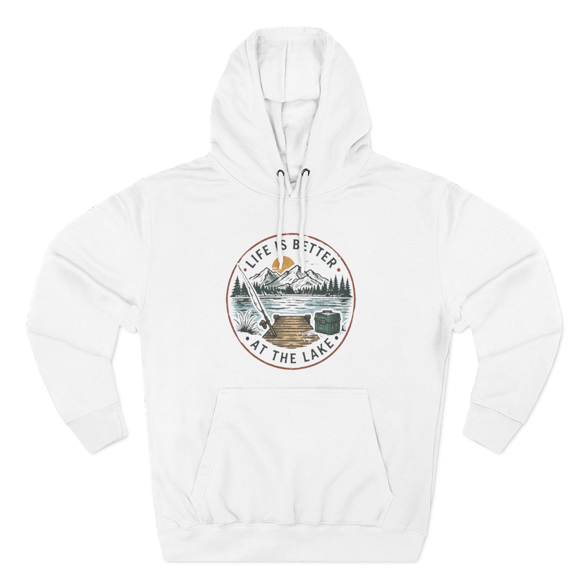 Lake Life Hoodie | "Life Is Better At The Lake" Nature Graphic Pullover