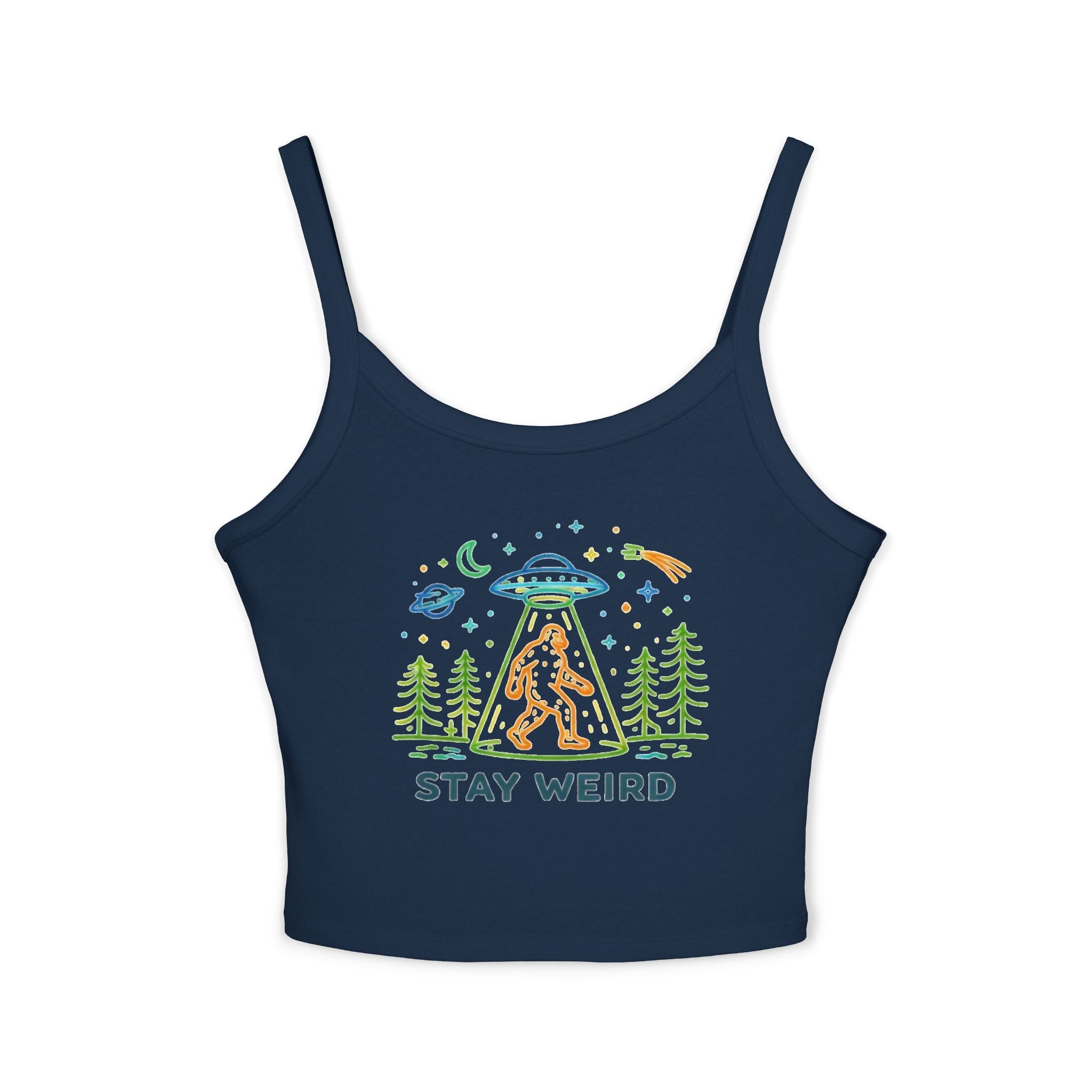 “Stay Weird” Bigfoot spaghetti tank