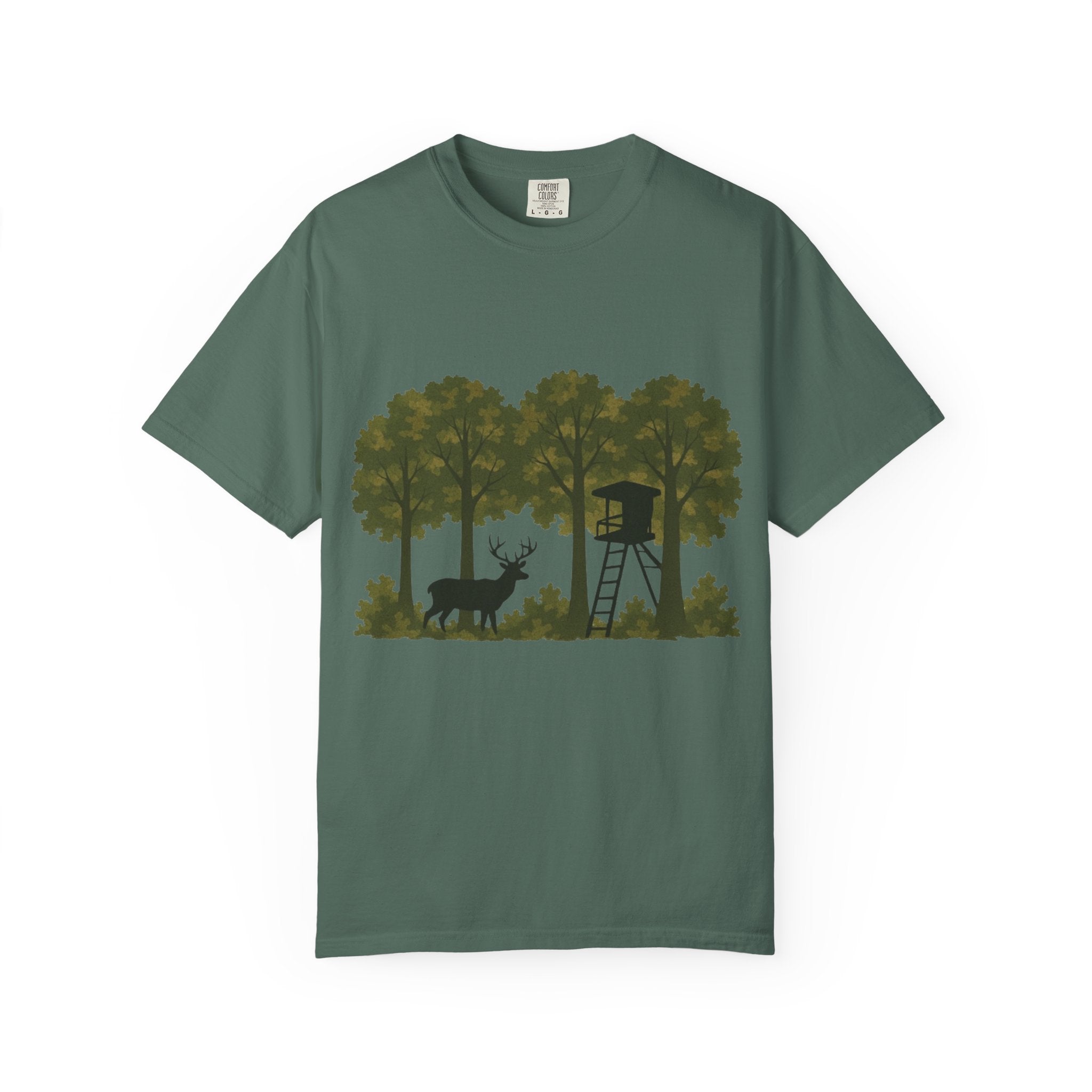 Deer Stand Forest T-Shirt | Hunting Silhouette Tee