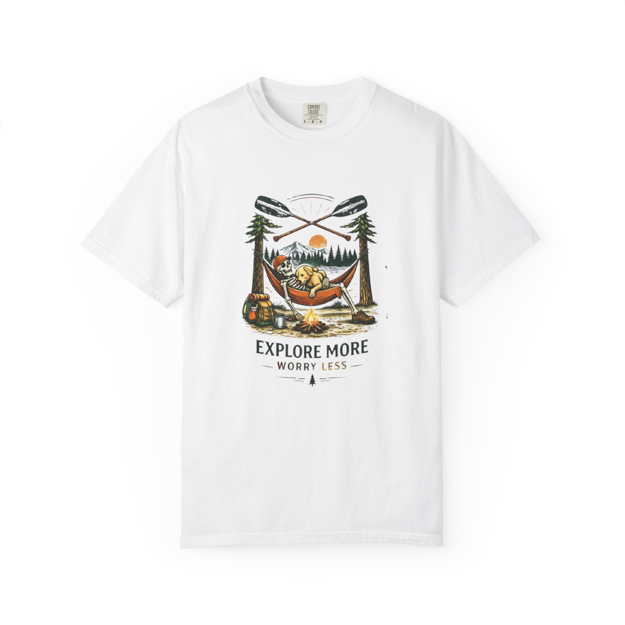 Explore More Worry Less Campfire T-Shirt