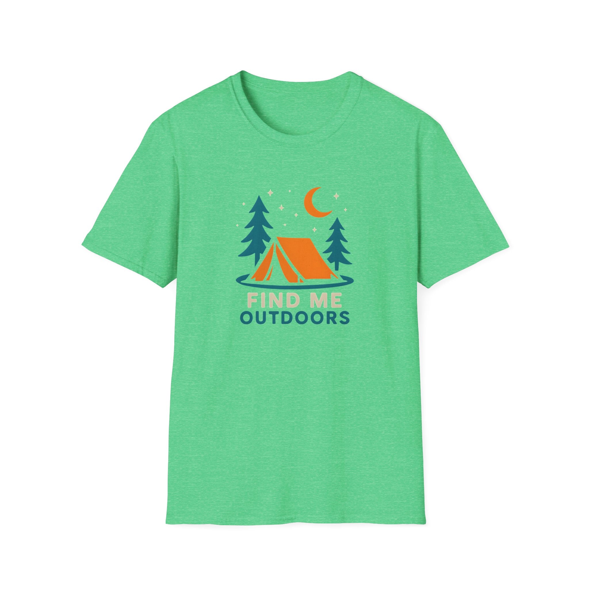 Night Camping Scene T-Shirt | Mountain Campfire Graphic Tee