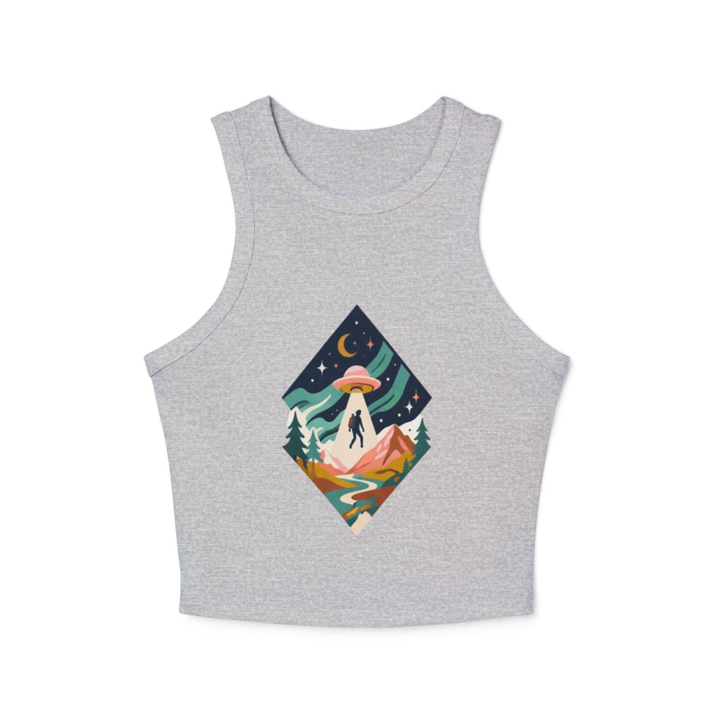 Alien Abduction Mountain Crop Tank