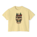 Skull Canoe Graphic Tee | Adventure Outdoors Women's Boxy T-Shirt