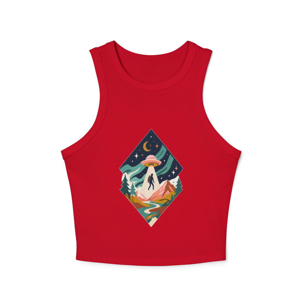 Alien Abduction Mountain Crop Tank