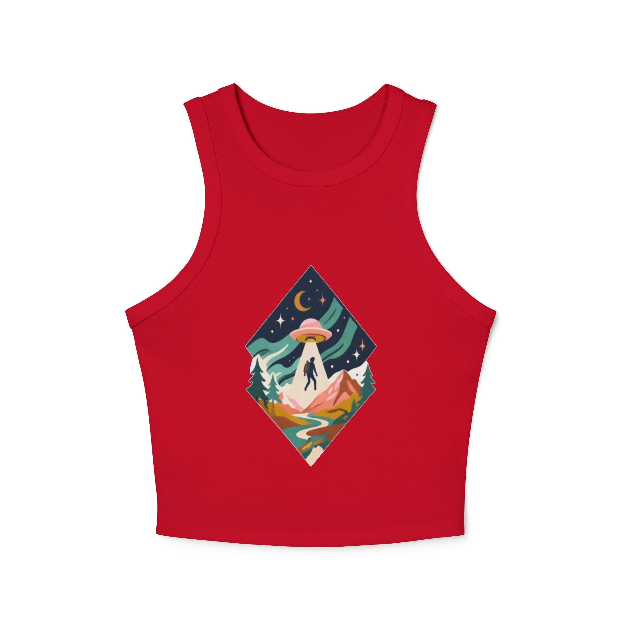 Alien Abduction Mountain Crop Tank
