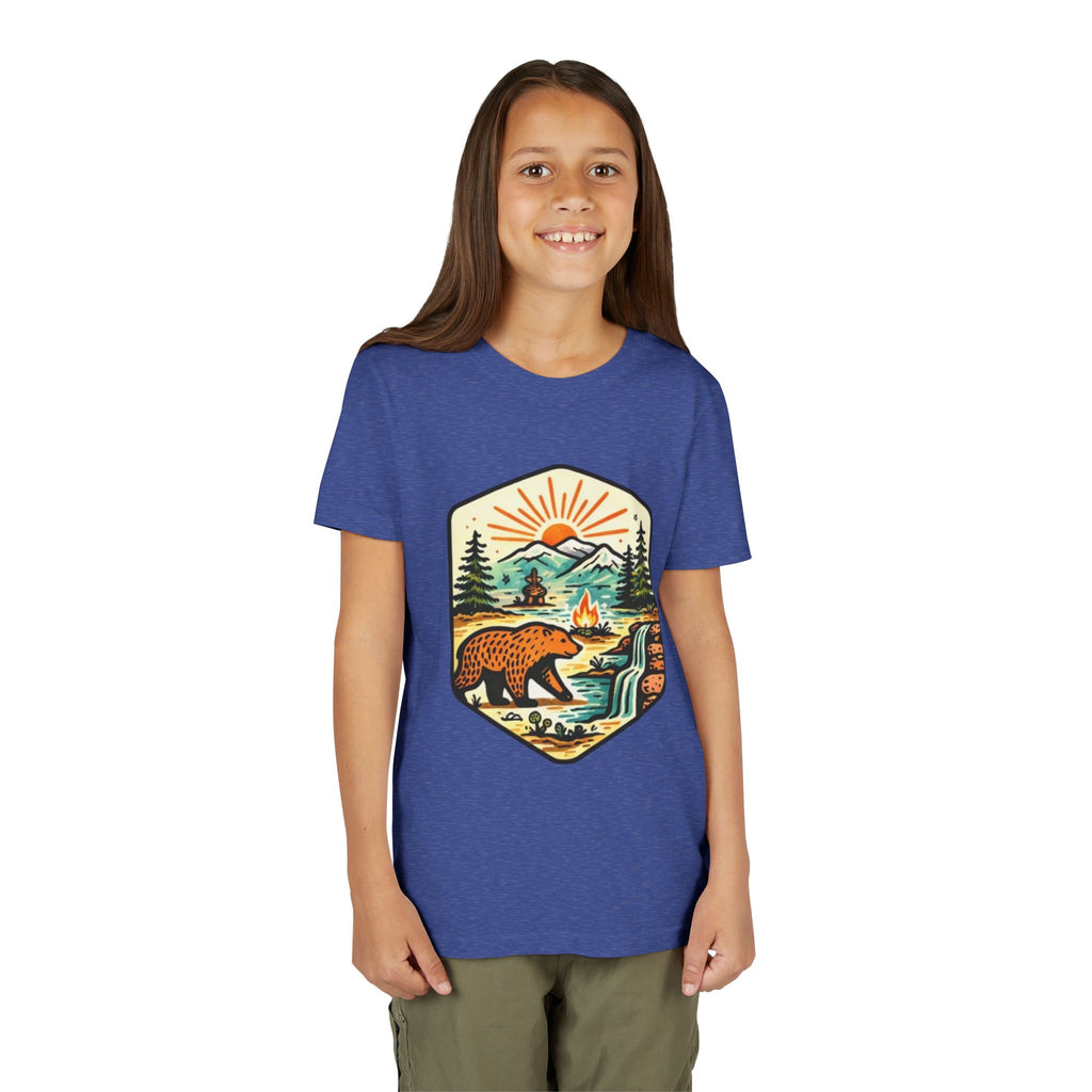 Youth Tee | Bear Camping Adventure Graphic Shirt