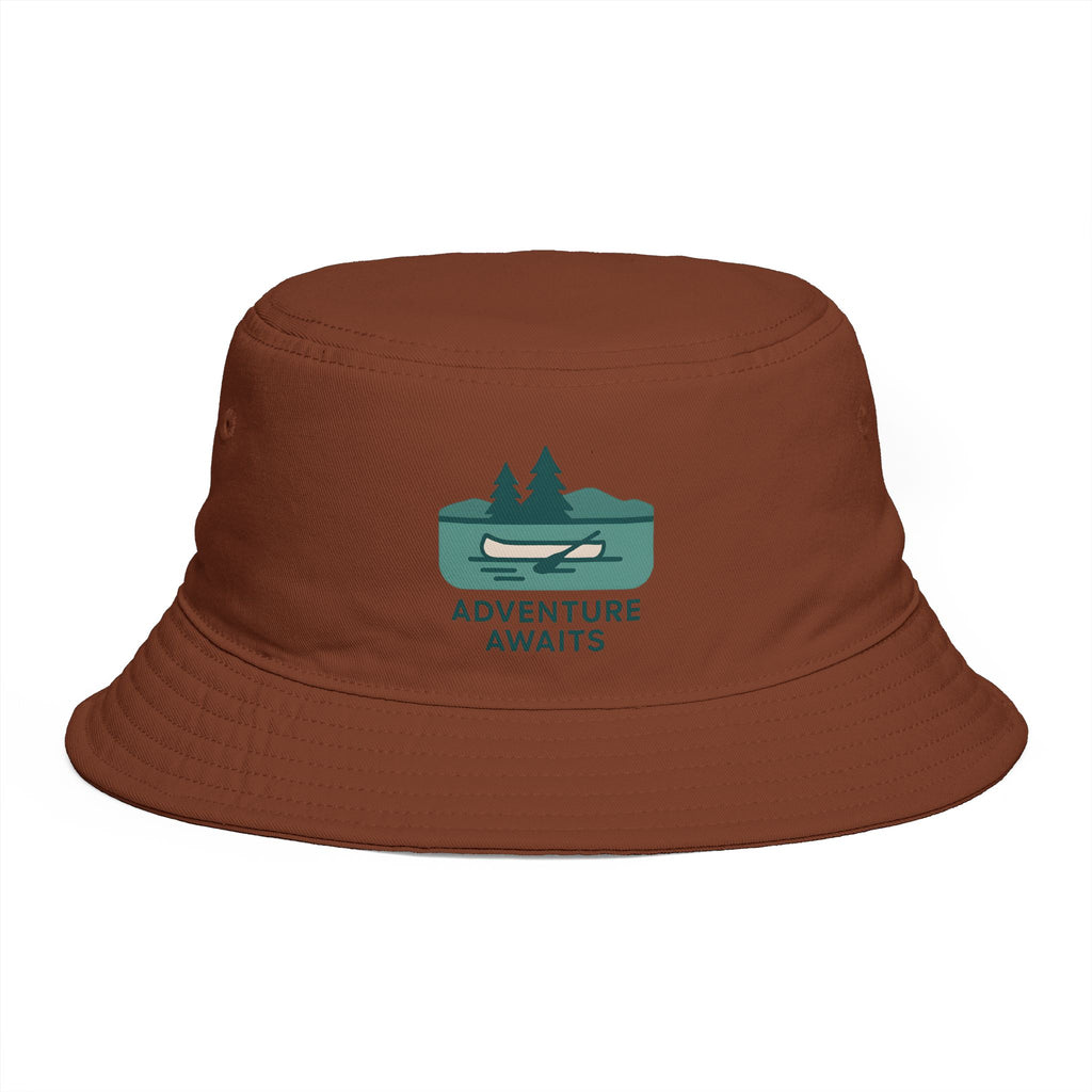 Adventure Awaits Bucket Hat | Canoe & Lake Outdoor Travel Hat