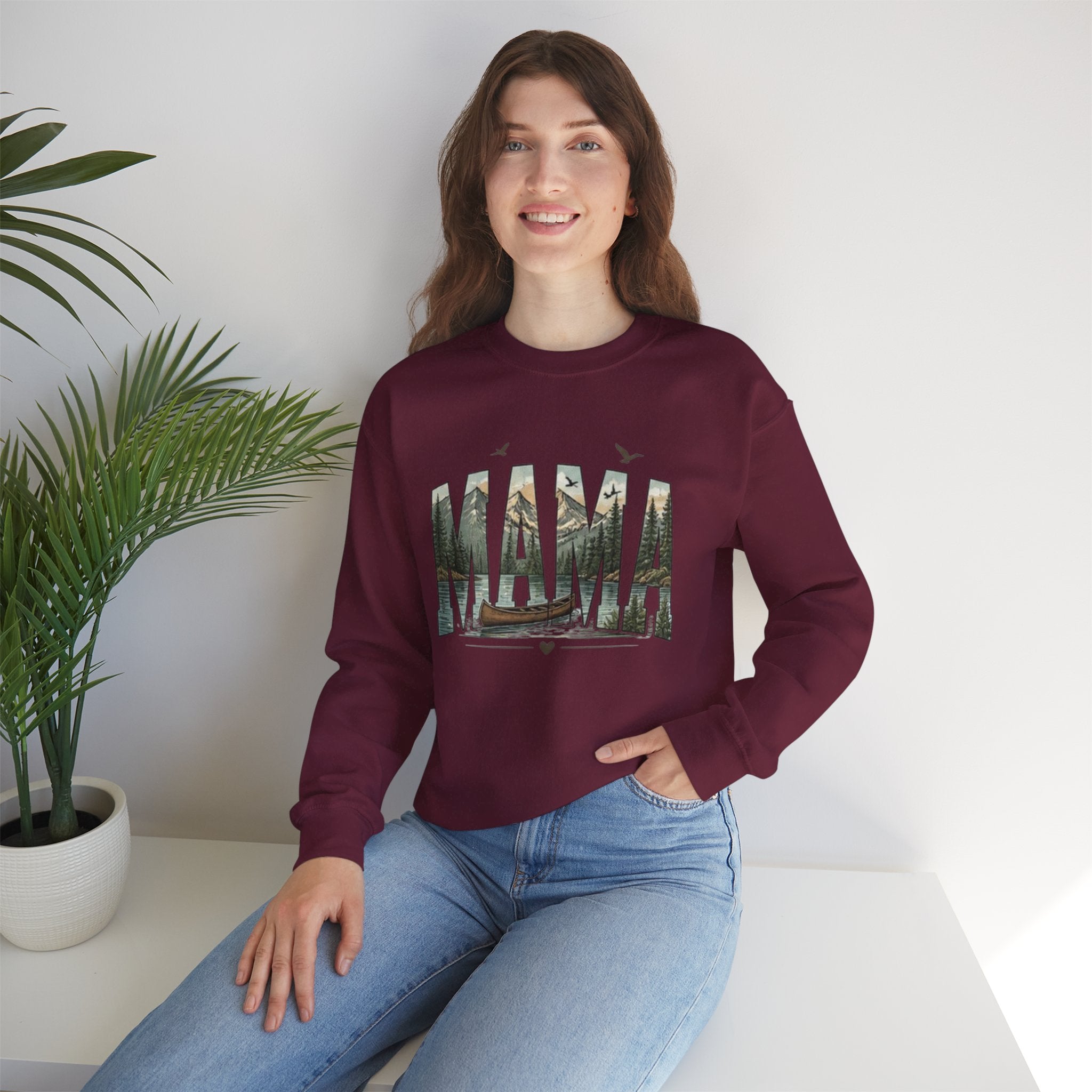 Mama Graphic Sweatshirt | Nature Canoe Design | Mothers Day Gift