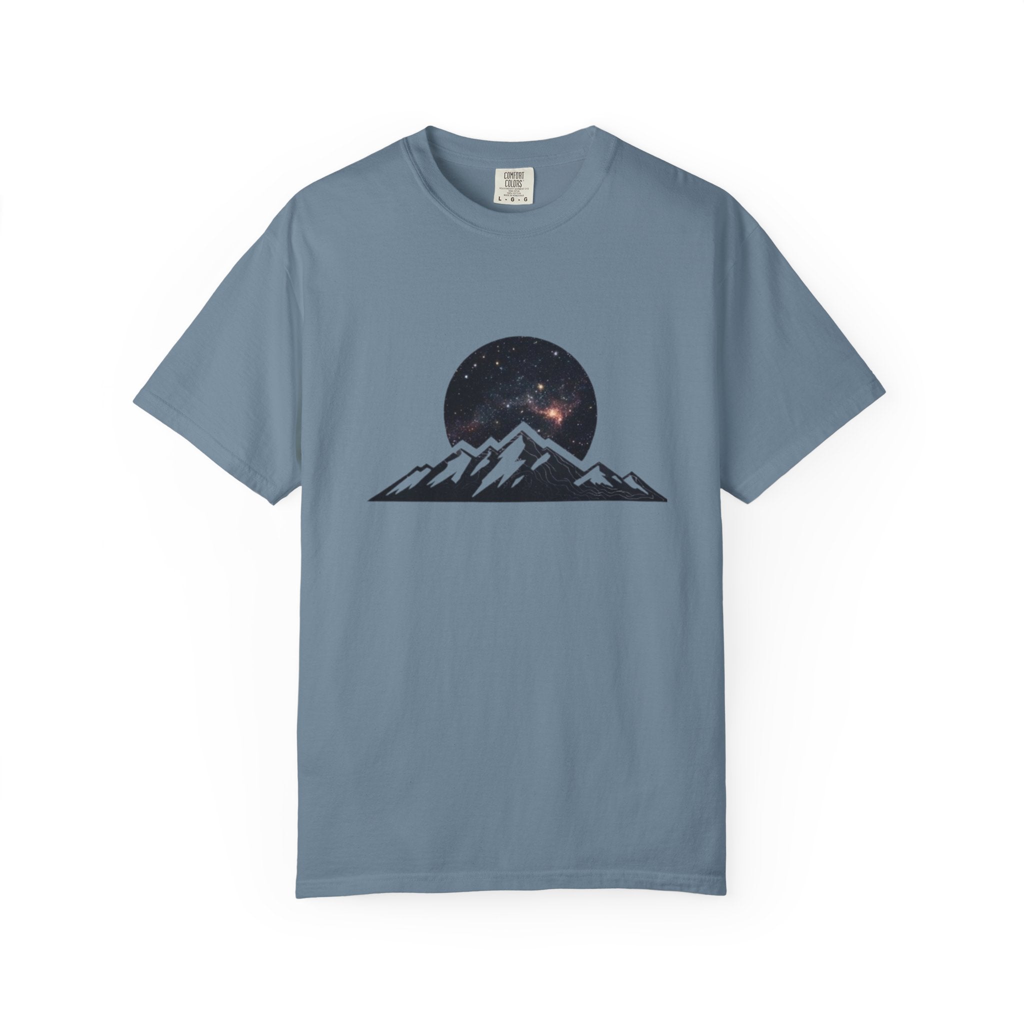 Galaxy Mountainscape T-Shirt Cosmic Mountain Landscape Tee