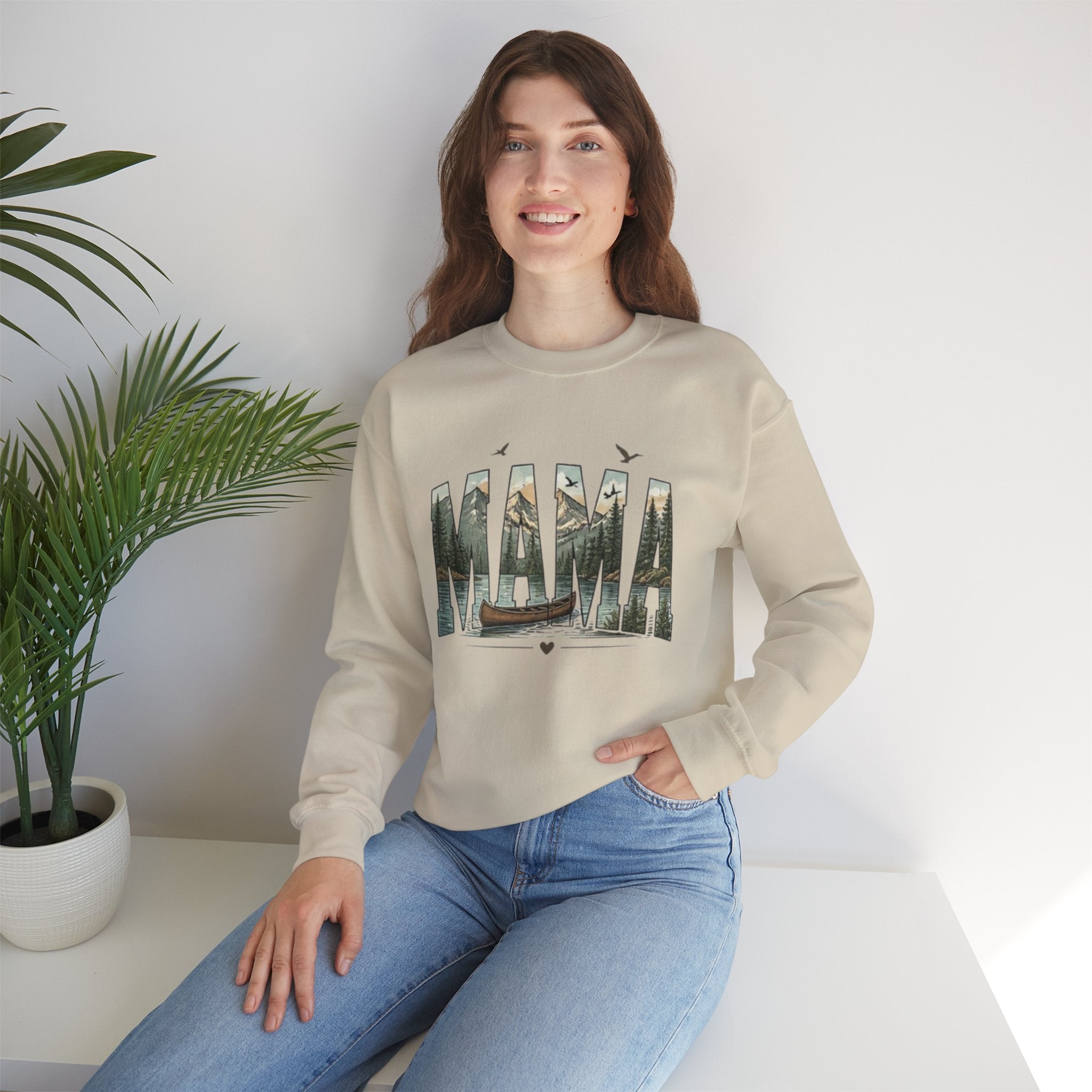 Mama Graphic Sweatshirt | Nature Canoe Design | Mothers Day Gift