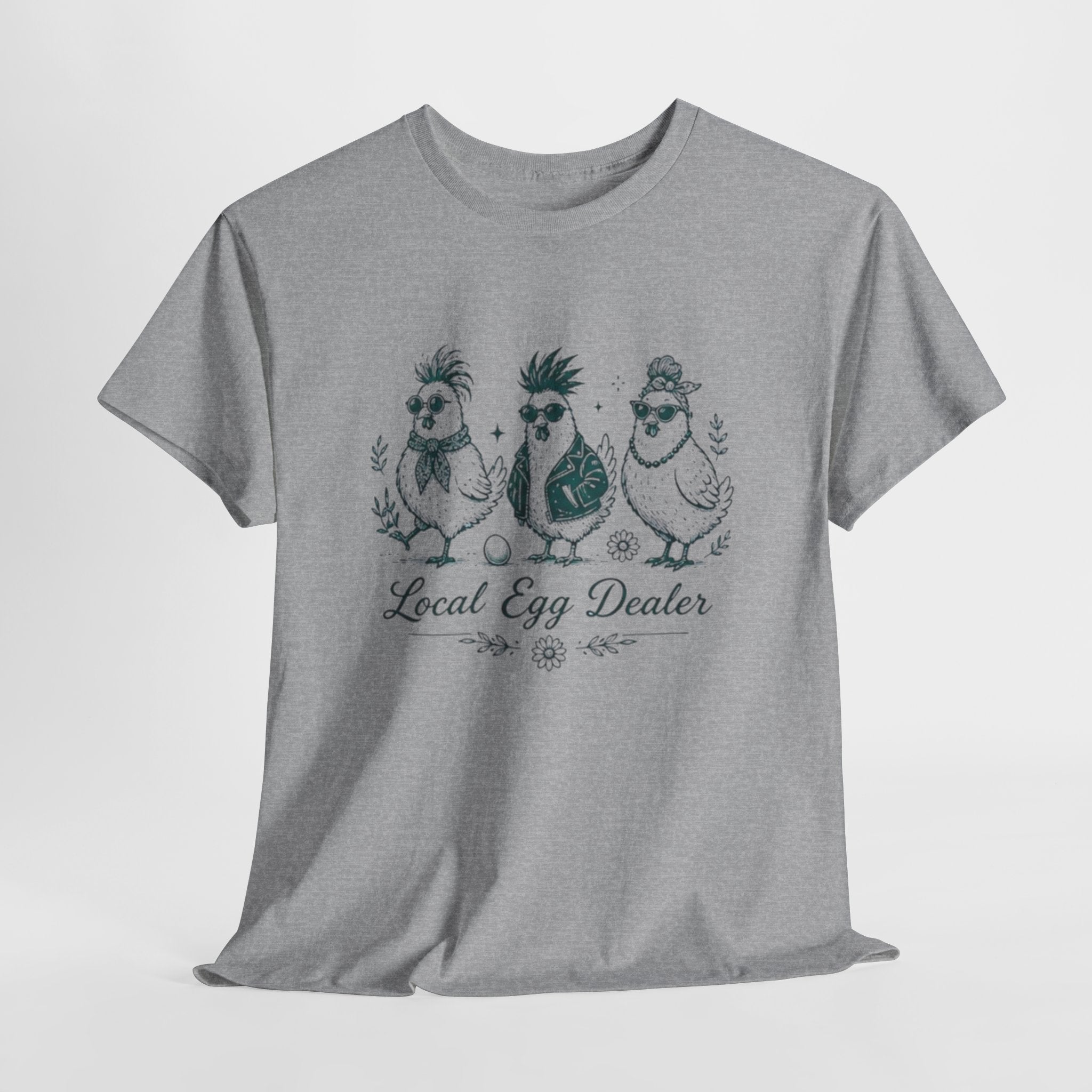 Local Egg Dealer T-Shirt | Funny Chicken Illustration Tee for Farm Lovers
