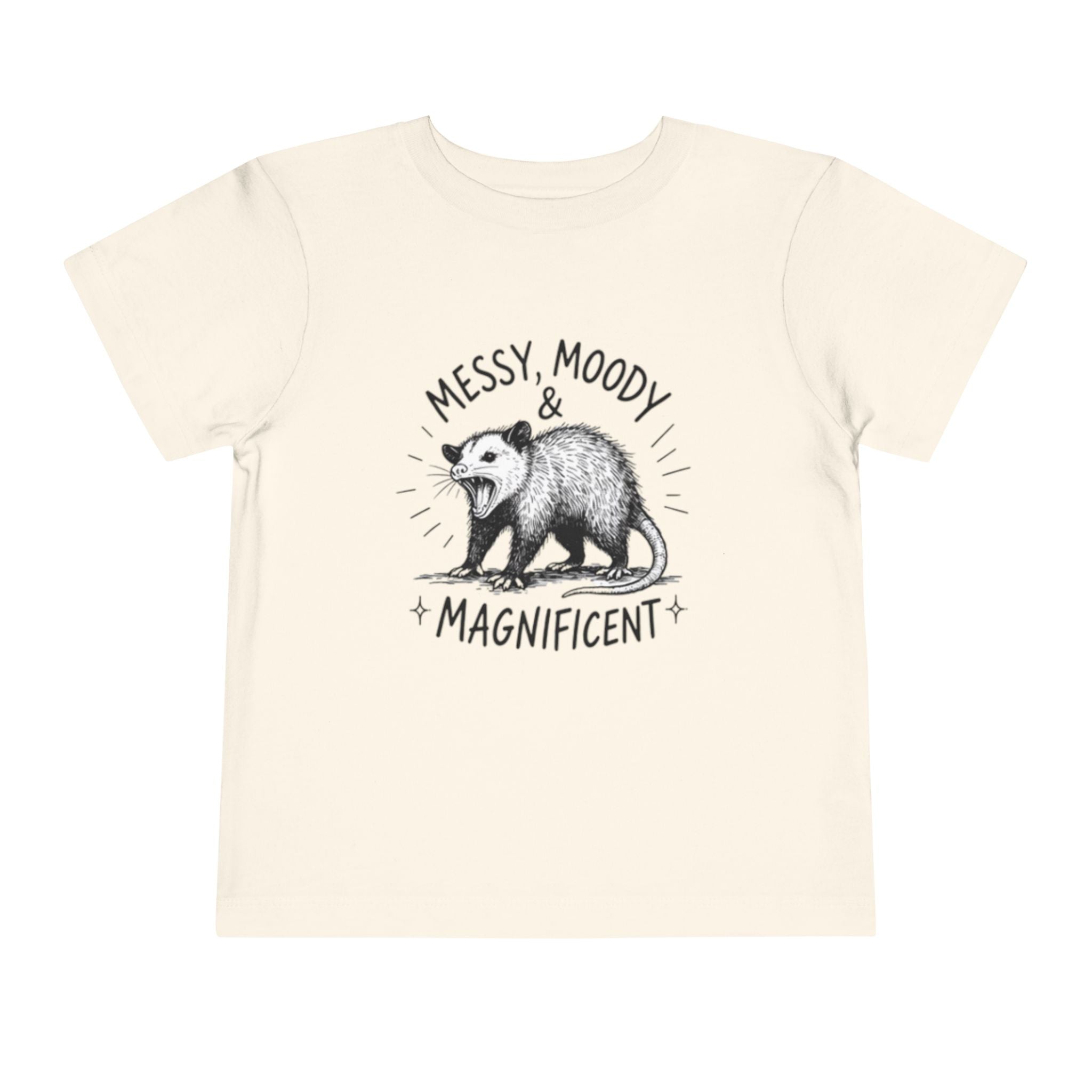 Messy, Moody & Magnificent Toddler Tee | Possum Graphic Shirt