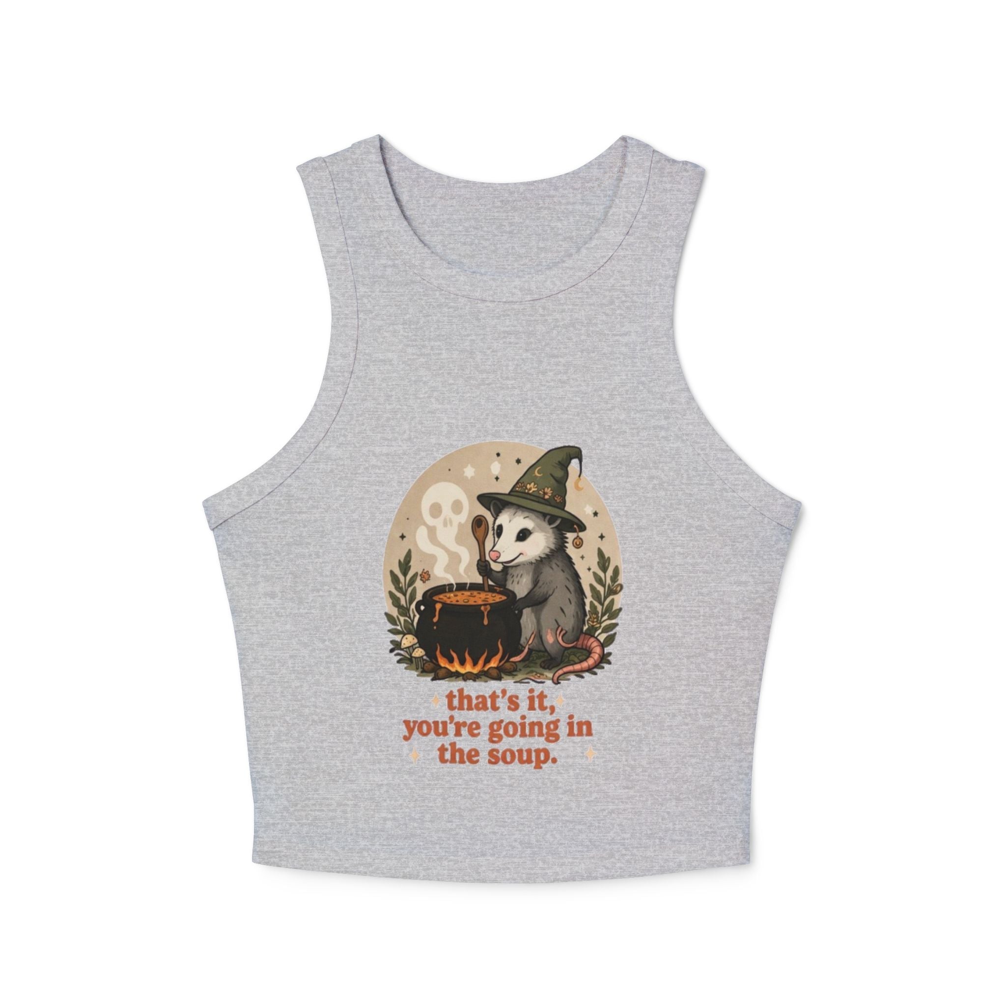Witch Opossum Tank Top | Cute Halloween Crop