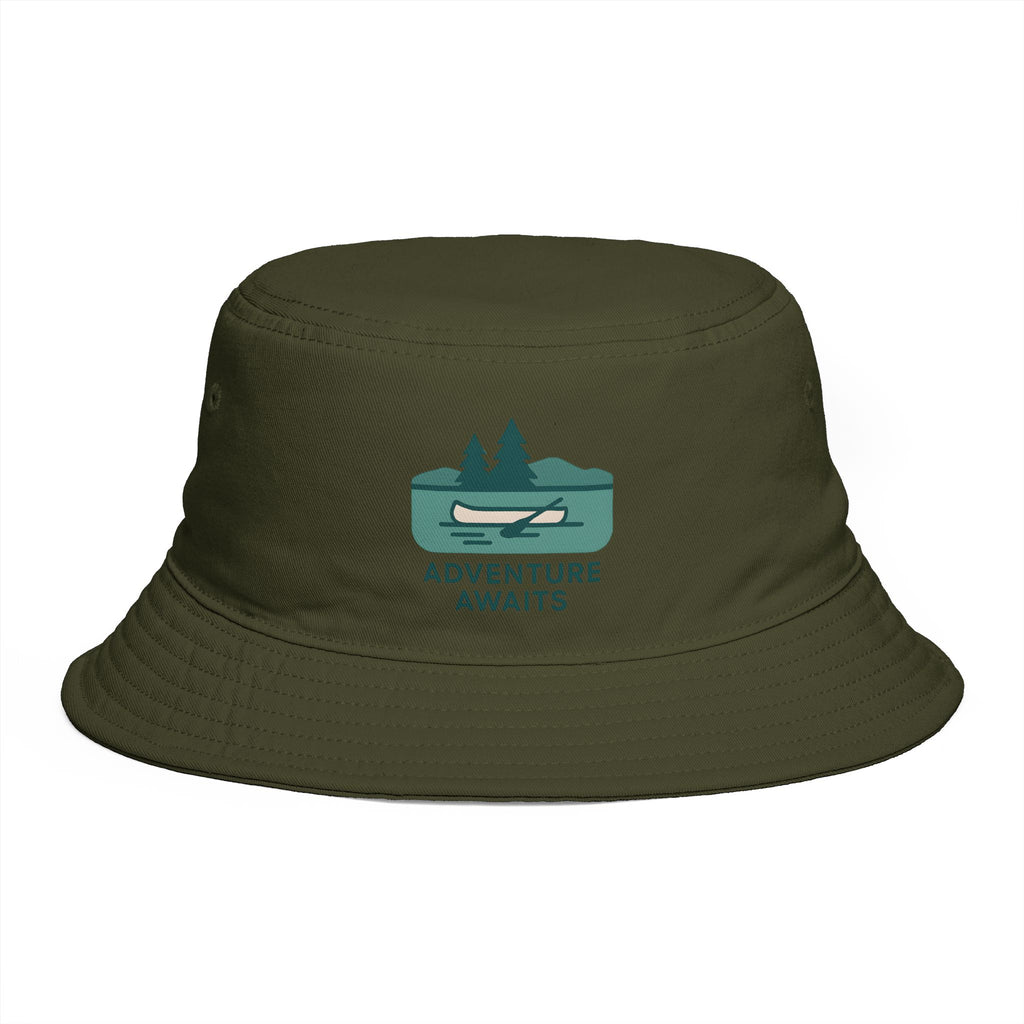 Adventure Awaits Bucket Hat | Canoe & Lake Outdoor Travel Hat