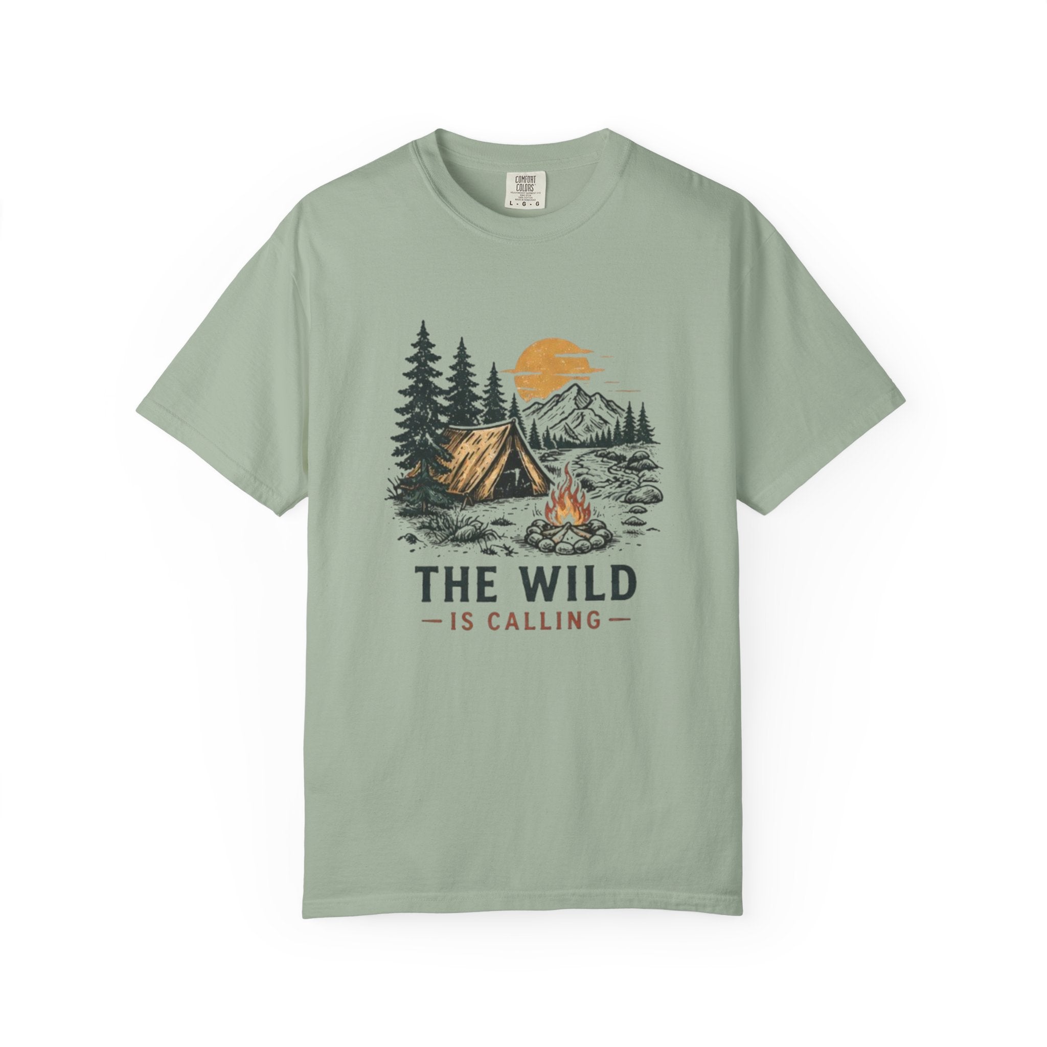 Camping T-Shirt | The Wild Is Calling Graphic Tee