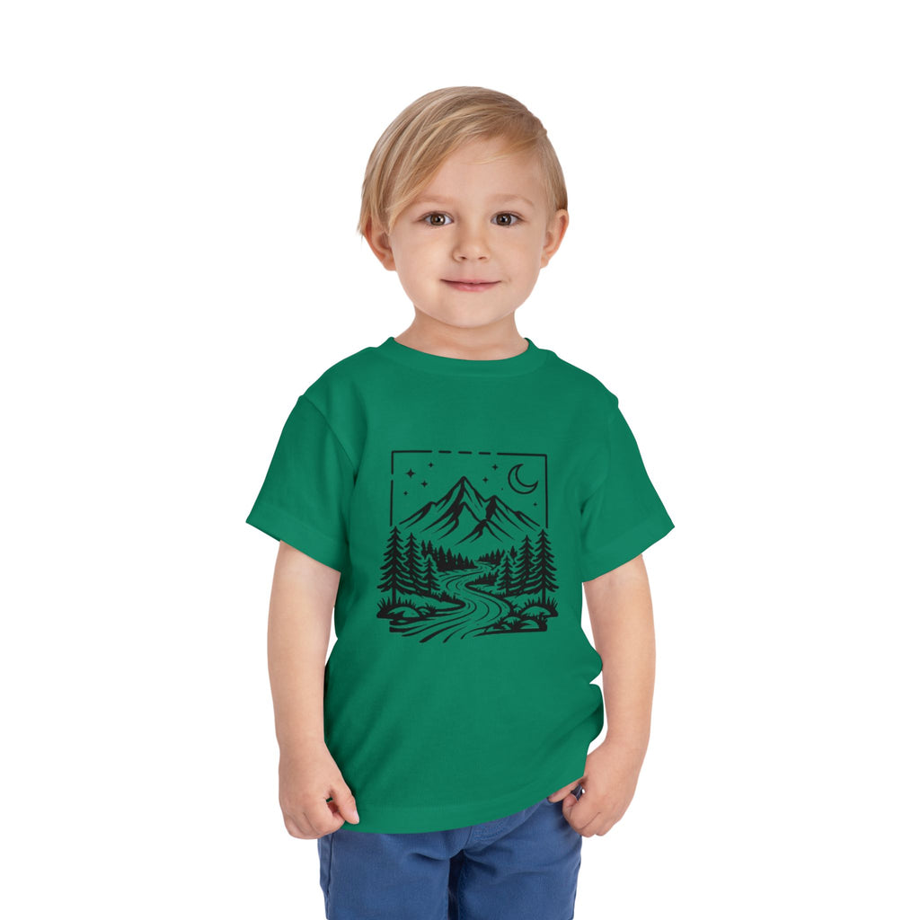 Toddler Tee | Moonlit Mountain Adventure Graphic